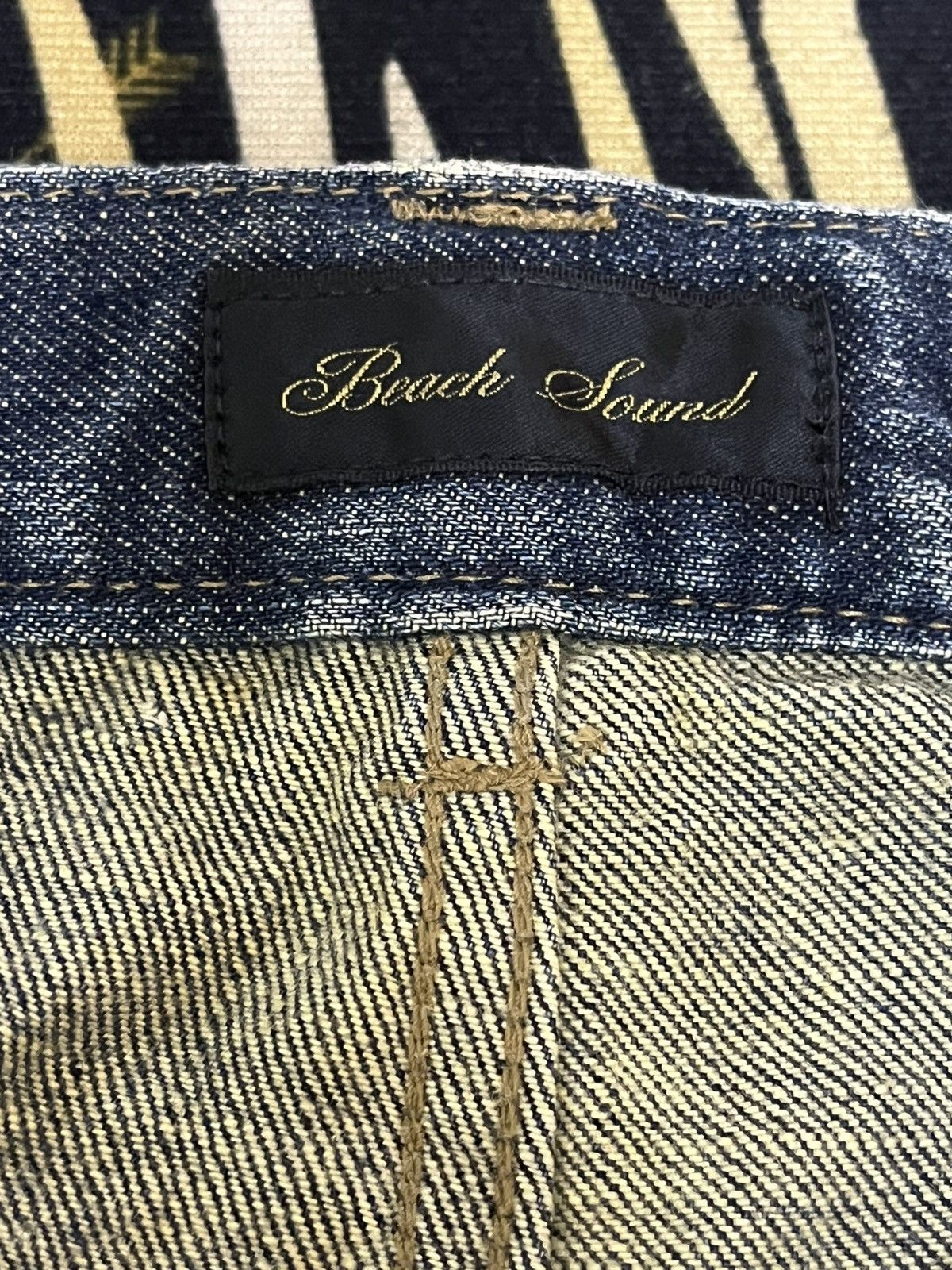 20471120 × Life's a Beach Vintage Beach Sound Flare Distressed Denim Size US 38 / EU 54 - 10 Thumbnail