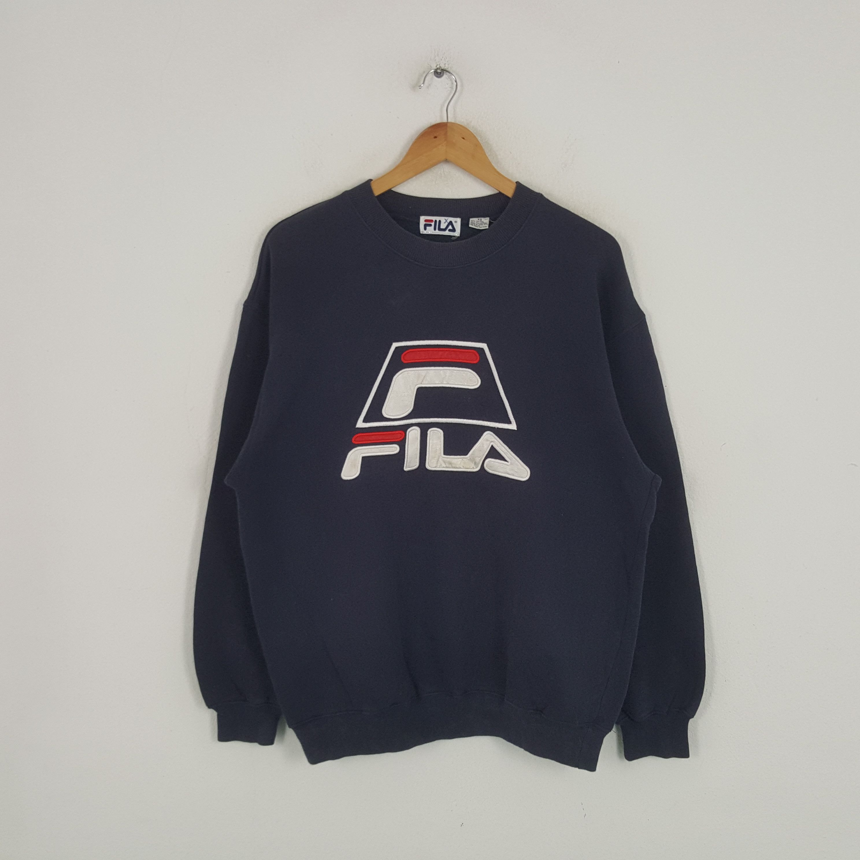 Fila × Vintage Vintage Fila Sport Style Patches Design Sweatshirt Size US L / EU 52-54 / 3 - 1 Thumbnail