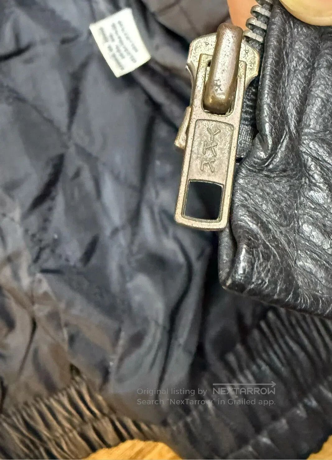 VINNY's Vintage American Retro Motorcycle Leather Jacket. Size US L / EU 52-54 / 3 - 7 Thumbnail