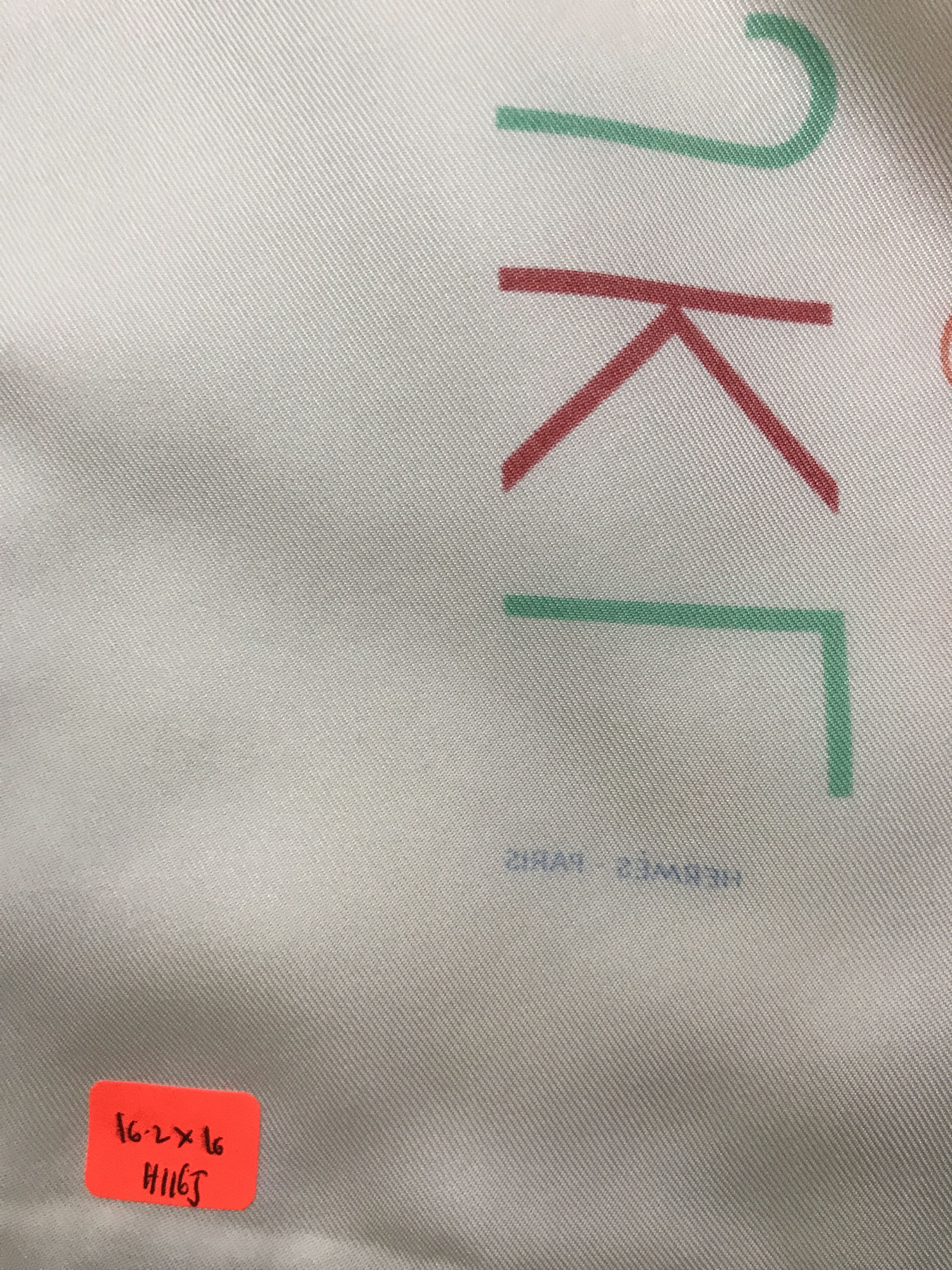 Hermes × Vintage Hermes Silk Scarf Silk Bandana Titled Literature-Alphabet Size ONE SIZE - 9 Thumbnail
