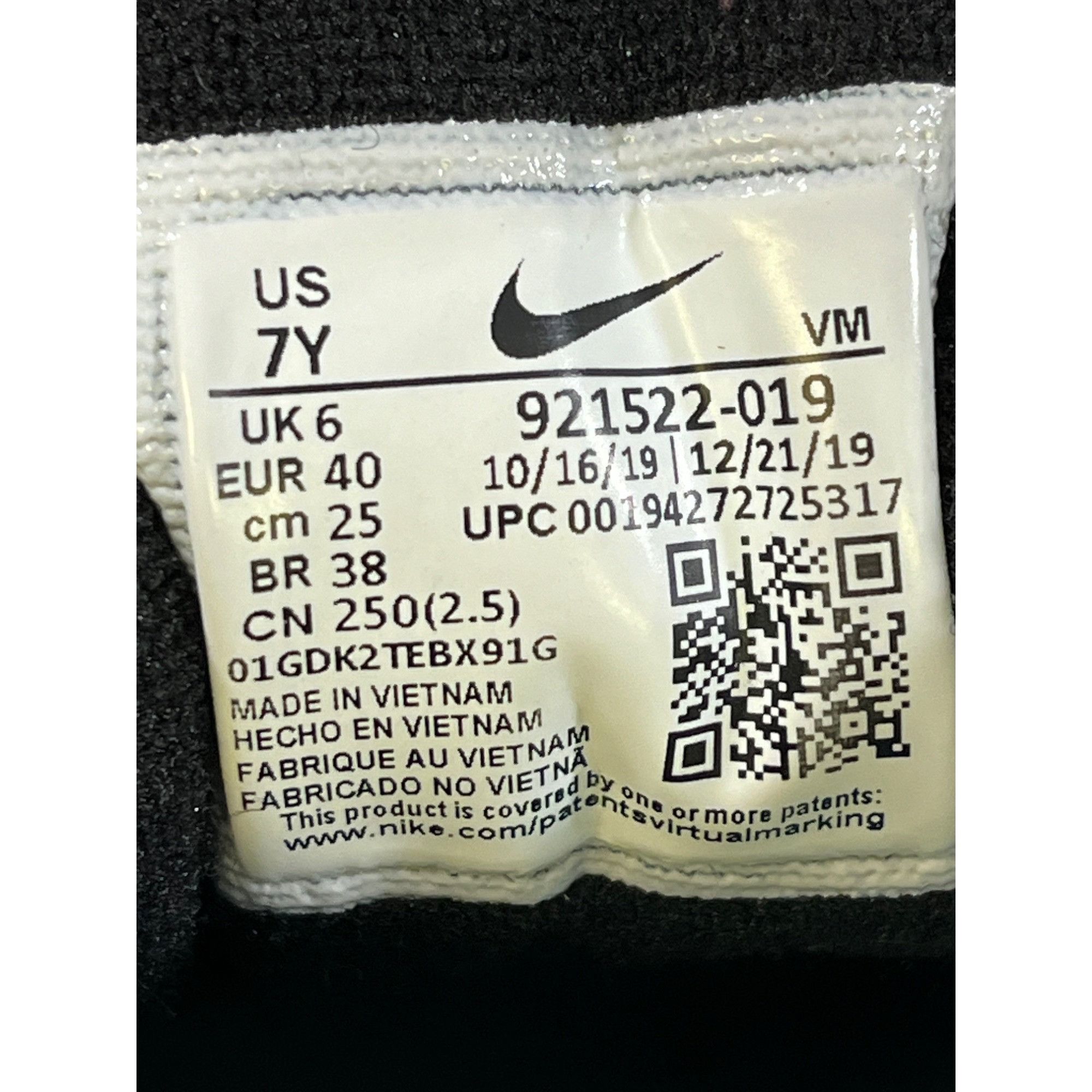 Nike Nike Air Max 97 GS Big Boys Black Sneakers Size 7Y SKU 6732 Size US 7 / EU 40 - 8 Thumbnail