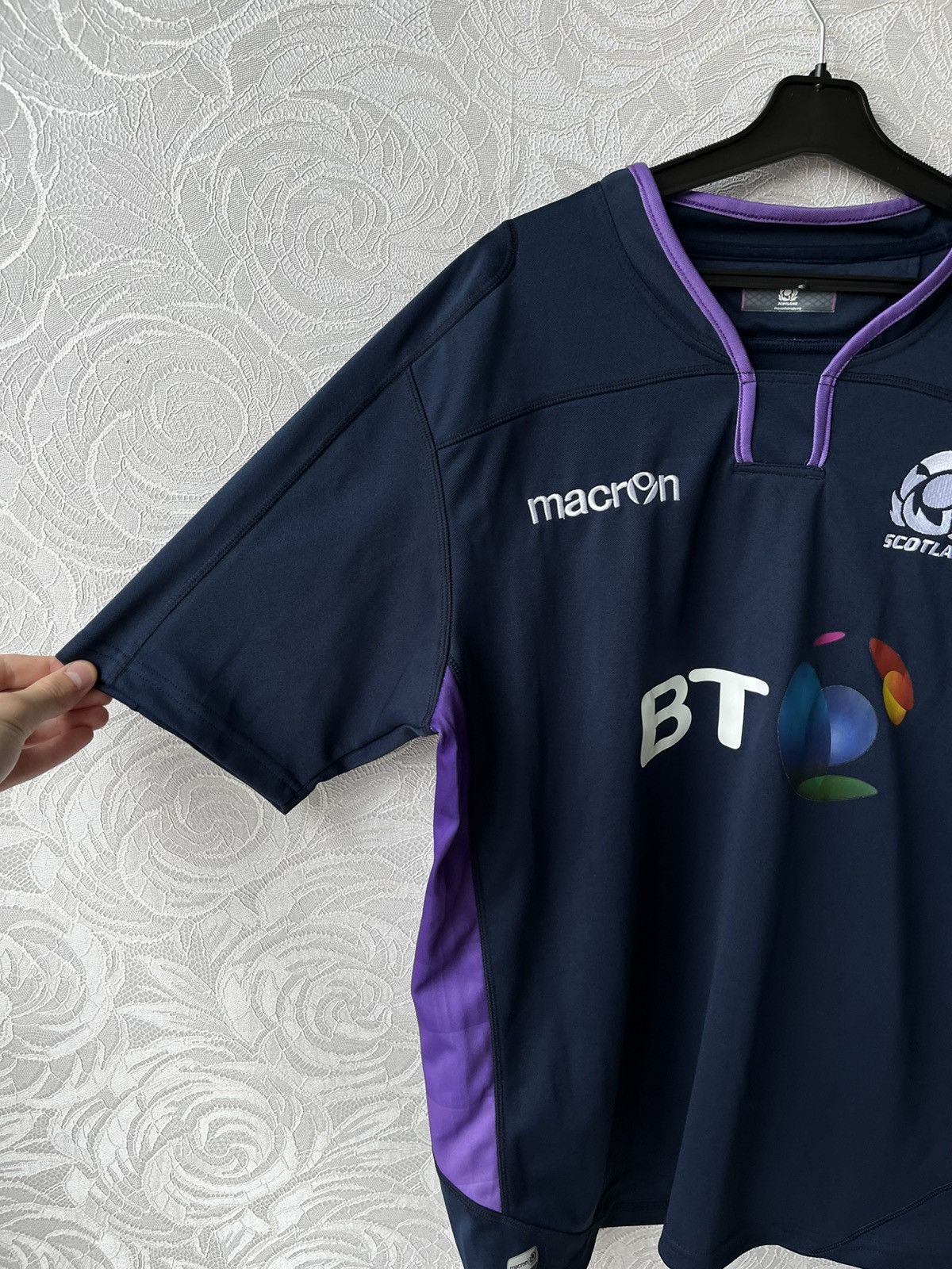 Macron Scotland 2018 2019 Macron Home Rugby T Shirt National Team Size US L / EU 52-54 / 3 - 3 Thumbnail