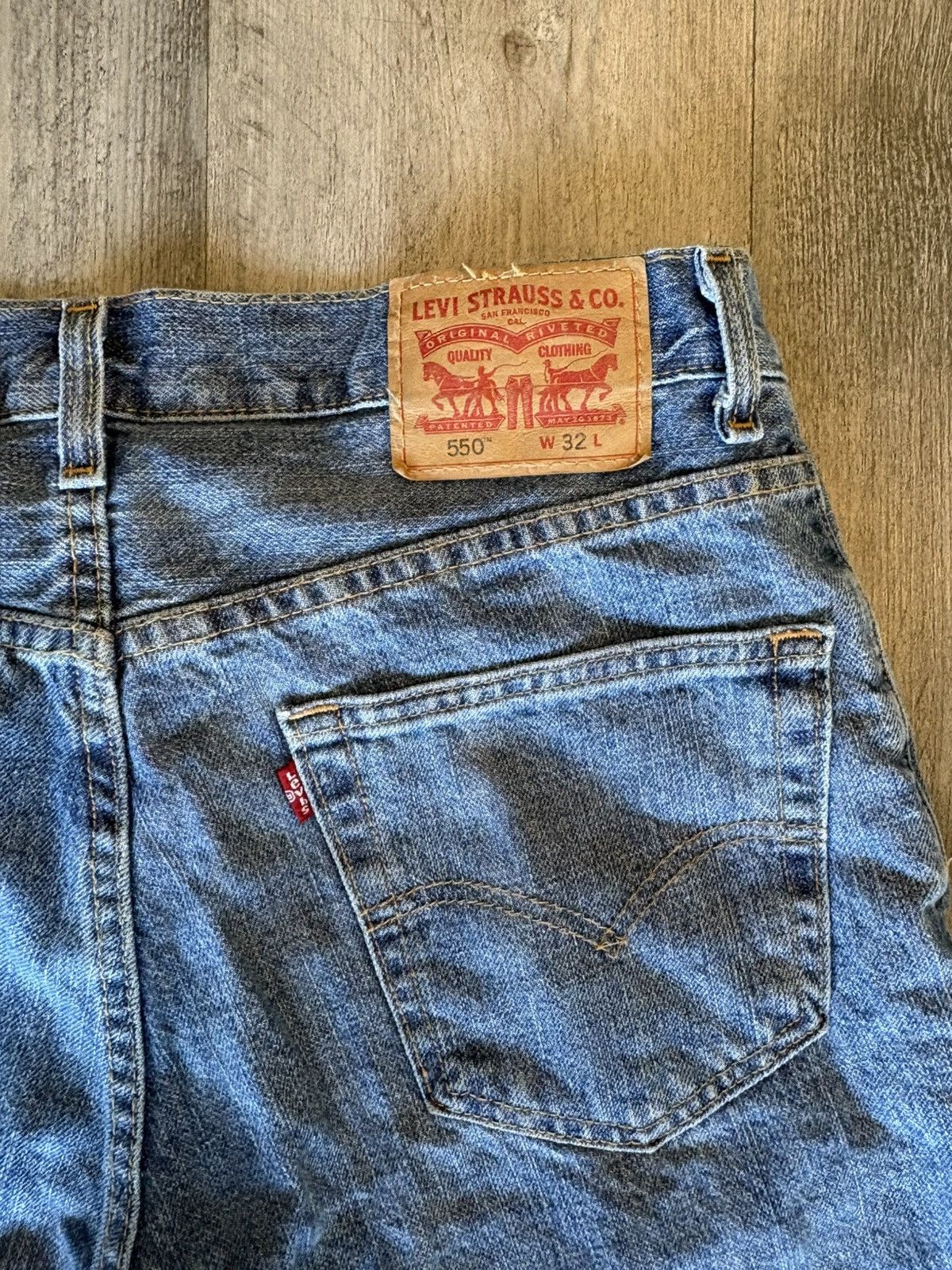 Levi's Levi’s Blue Denim Shorts Size US 32 / EU 48 - 3 Thumbnail
