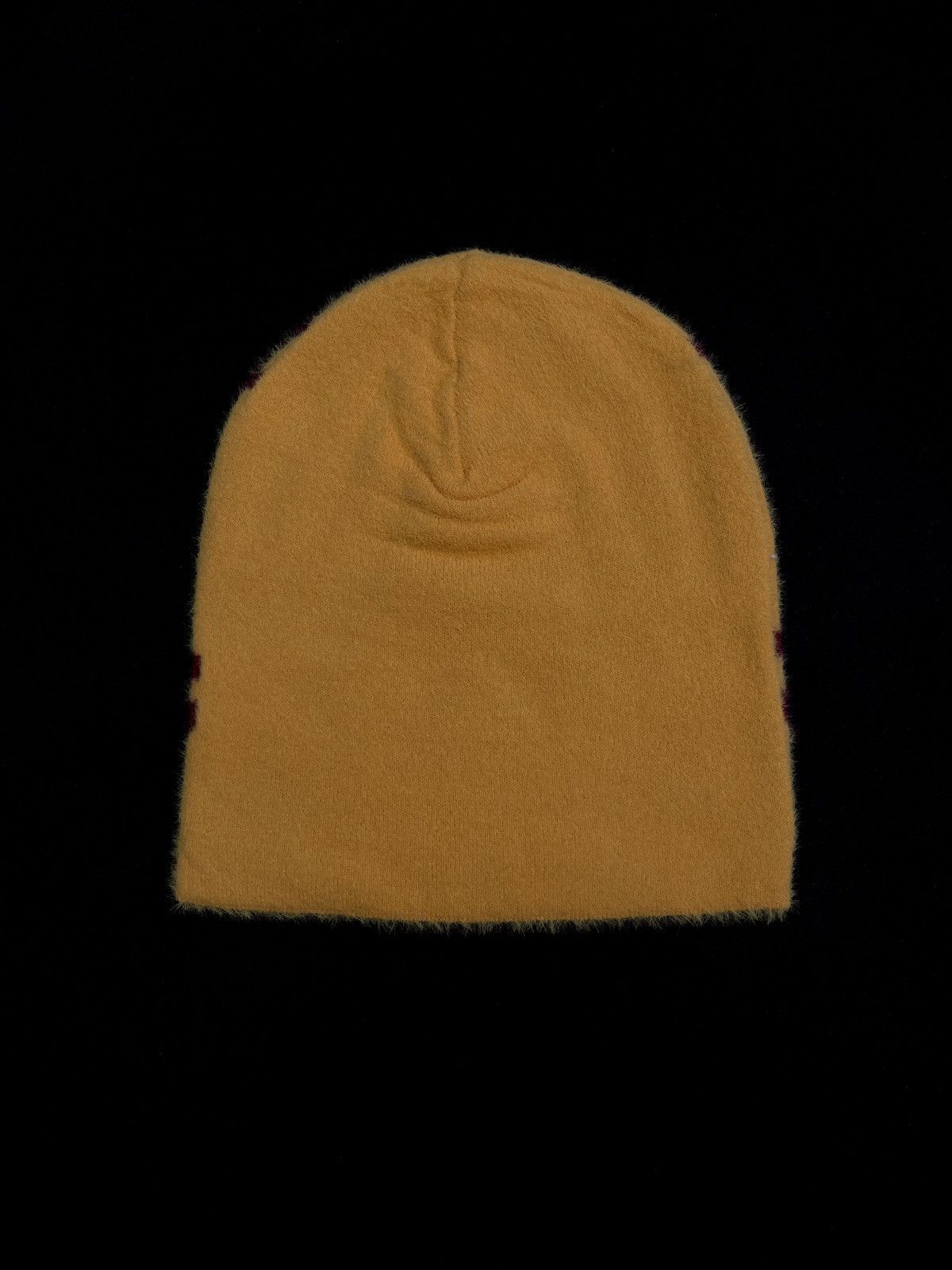 Japanese Brand Chief Keef Glo Gang Graphic No Cuff Yellow Mohair Beanie Hat Size ONE SIZE - 4 Thumbnail