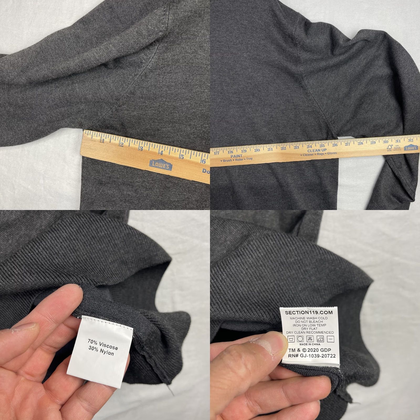 Vintage Grateful Dead Sweater Mens 3XL Gray Section 119 Sweatshirt Pullover Lightning Bolt Size US XXL / EU 58 / 5 - 8 Thumbnail