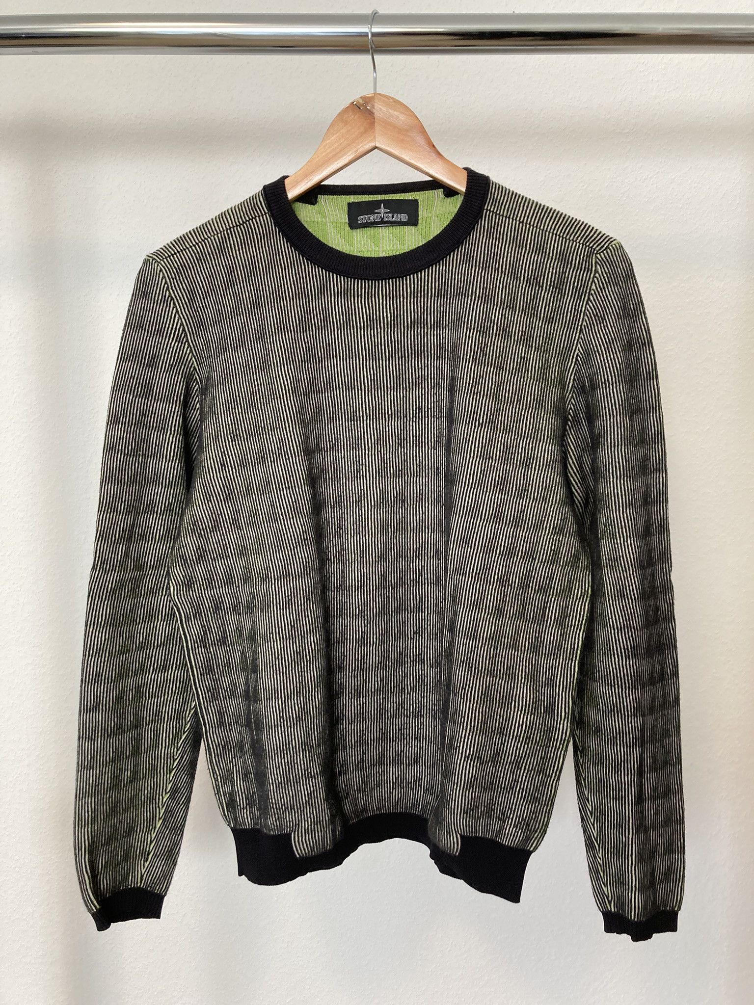 Stone Island Shadow Project SISP Layered Jacquard Knit Sweater Size US M / EU 48-50 / 2 - 1 Thumbnail
