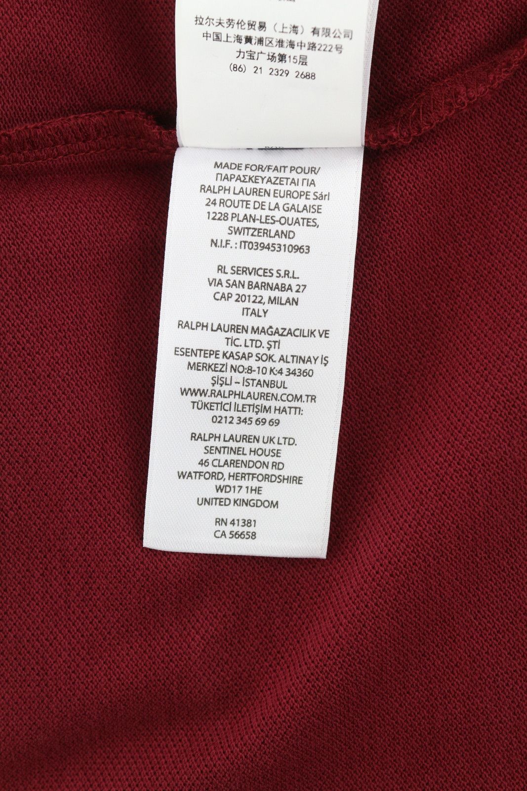 Polo Ralph Lauren SIM FIT L Burgundy Short Sleeve Polo Neck Logo 84524 Size US L / EU 52-54 / 3 - 10 Thumbnail