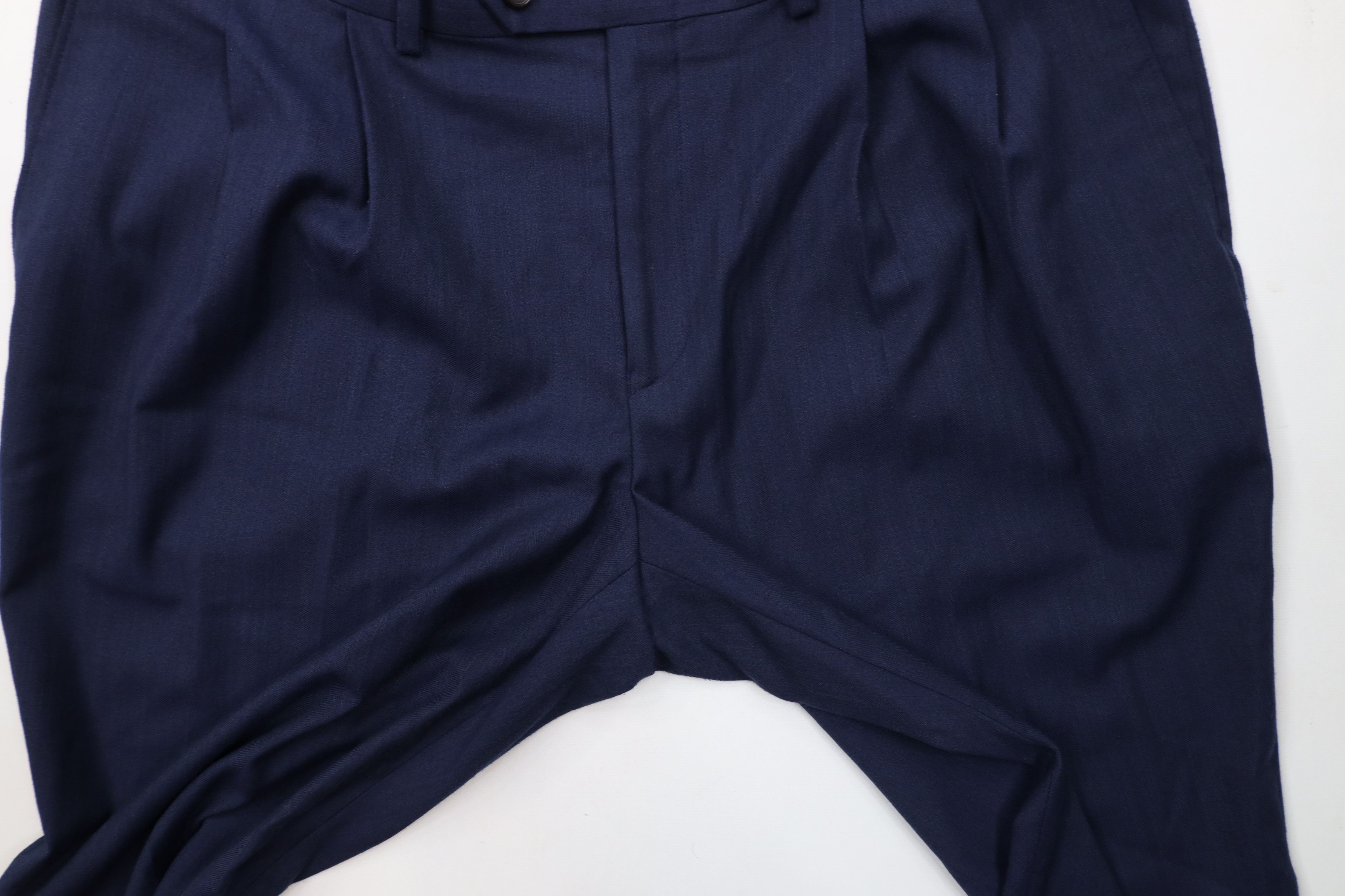 Ralph Lauren × Vintage Vintage Ralph Lauren Blend Pleated Wide Leg Chino Pants Blue Size US 38 / EU 54 - 6 Thumbnail