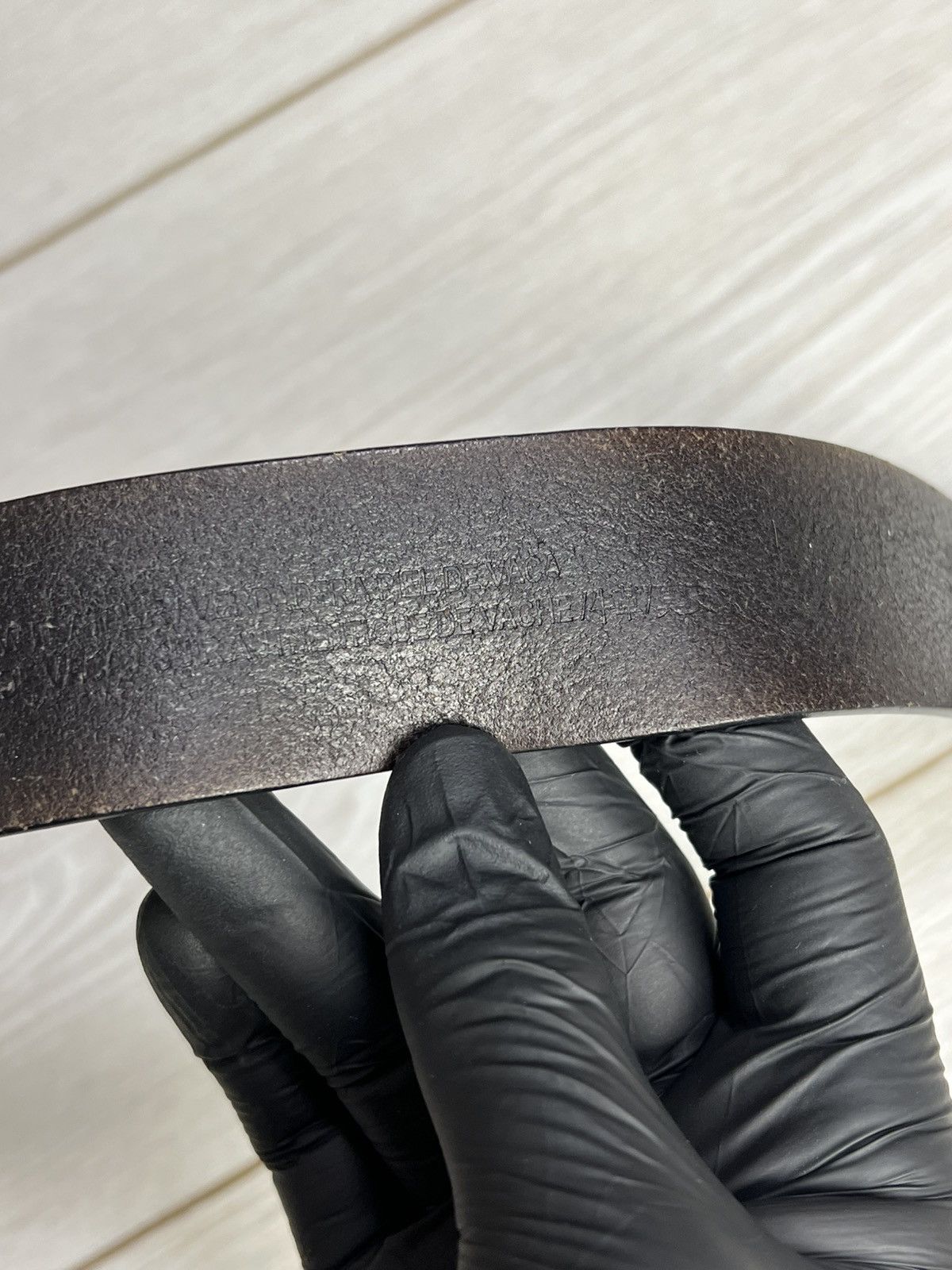 Armani Exchange Vintage Armani Exchange Eagle Plaque Leather Belt - Size 32 Size 32 - 16 Thumbnail