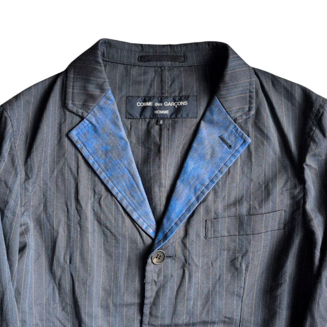 Comme des Garcons Homme COMME des GARÇONS HOMME 2004AW Striped 3B Tailored Jacket S Size US S / EU 44-46 / 1 - 5 Thumbnail