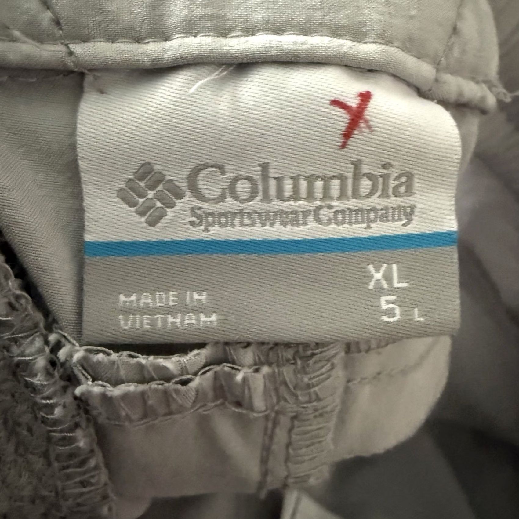 Vintage VINTAGE Columbia PFG Pull-On Shorts Womens XL Gray Stretch Elastic Performance XL0377 Size 40" / US 18 - 2 Thumbnail