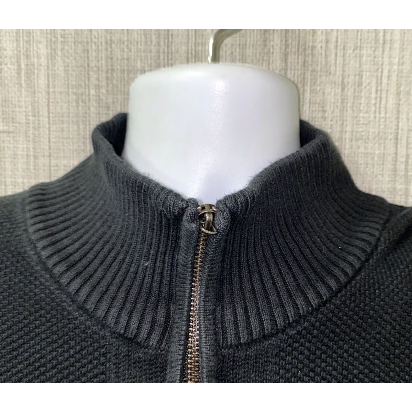 Lacoste LACOSTE Sweater Shirt 1/2 Zip Pullover Men XL Black Cotton 7/XL Vintage No Mens Size US XL / EU 56 / 4 - 3 Thumbnail