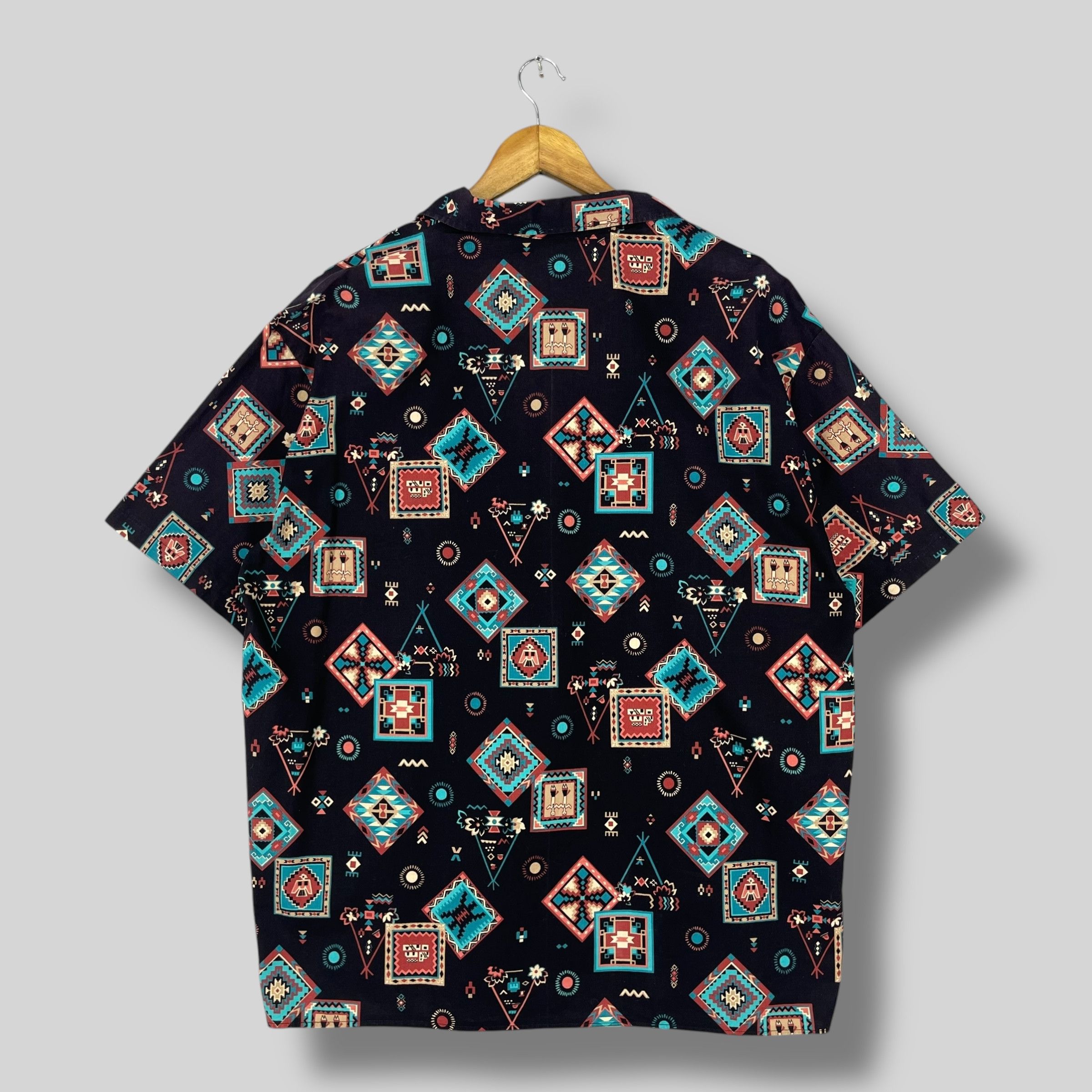 Cowboy Equipment Vintage Abstract Native Rodeo Cowboy Western Styles Shirt Size US XL / EU 56 / 4 - 5 Thumbnail