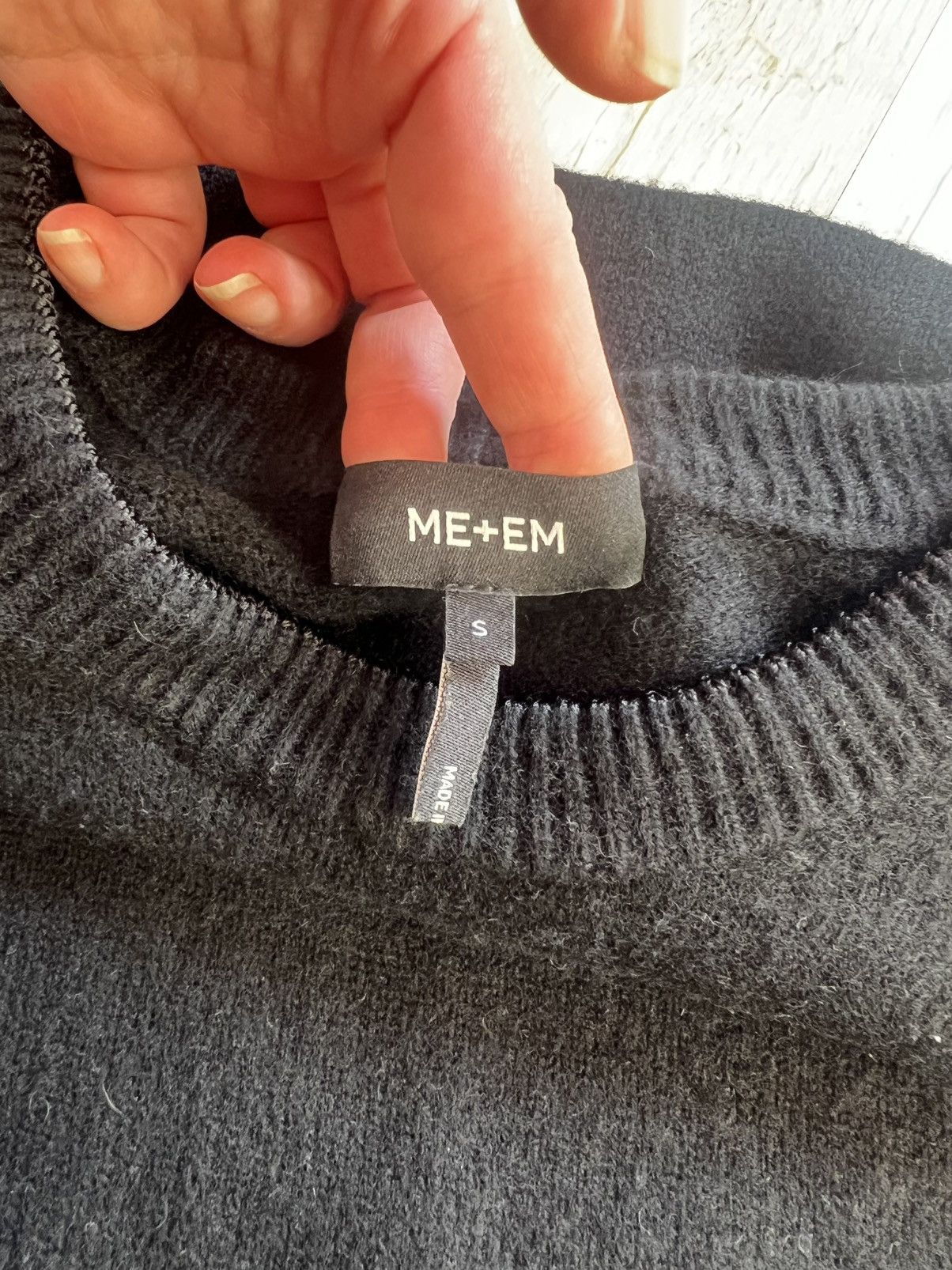 ME+EM ME+EM Wool Cashmere Sleeveless Knit Vest Black Size S Size S / US 4 / IT 40 - 6 Thumbnail