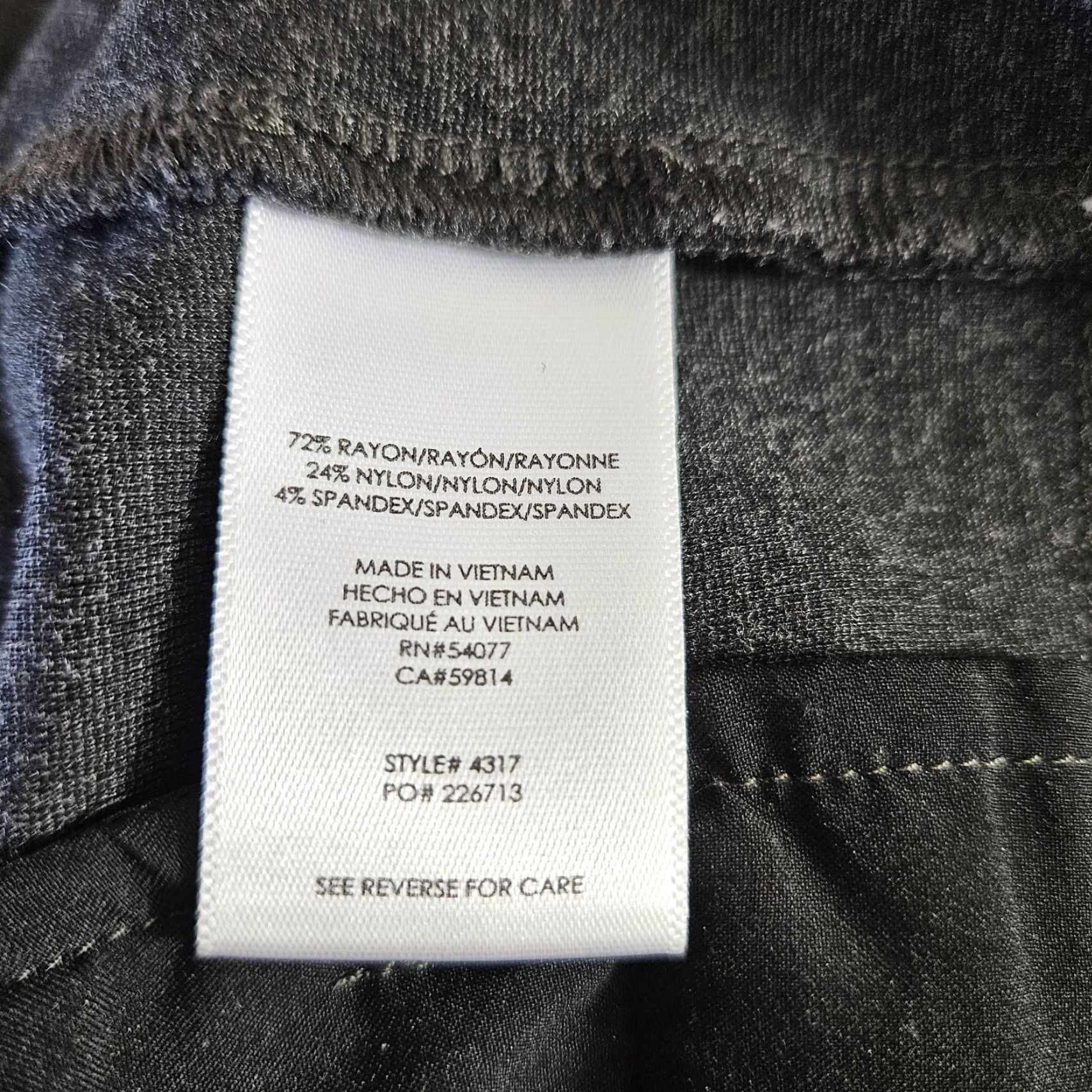 Vintage Cabi Womens Barrister Trouser Sz 8 Gray Ponte Knit Mid Rise Size 30" / US 8 / IT 44 - 6 Thumbnail