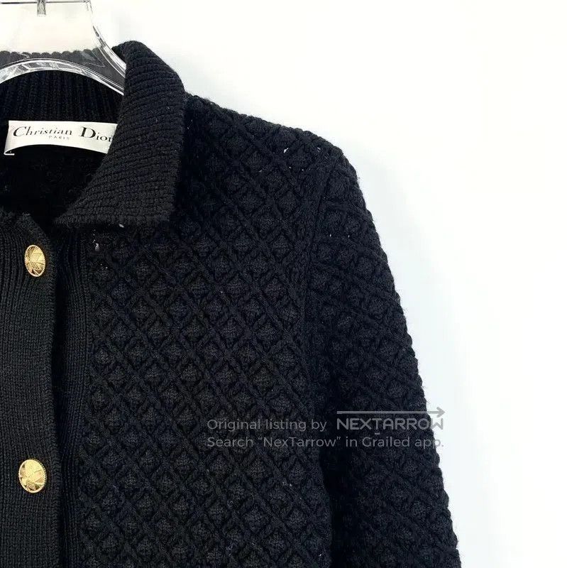 Dior Dior Black Wool Women's Cardigan . Size XS / US 0-2 / IT 36-38 - 3 Thumbnail