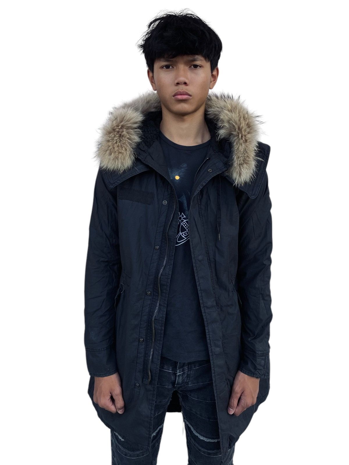 14th Addiction 2000s G.O.A - Fur Hoodie Jacket Size US M / EU 48-50 / 2 - 4 Thumbnail