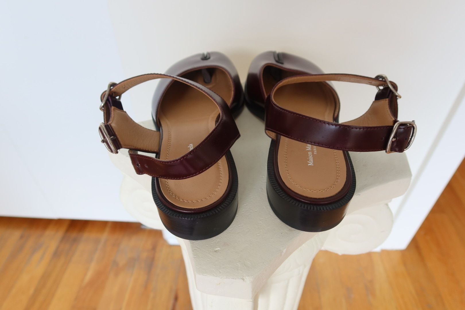 Maison Margiela Margiela Tabi Leather Sandals in Brown Size US 11 / IT 41 - 6 Thumbnail