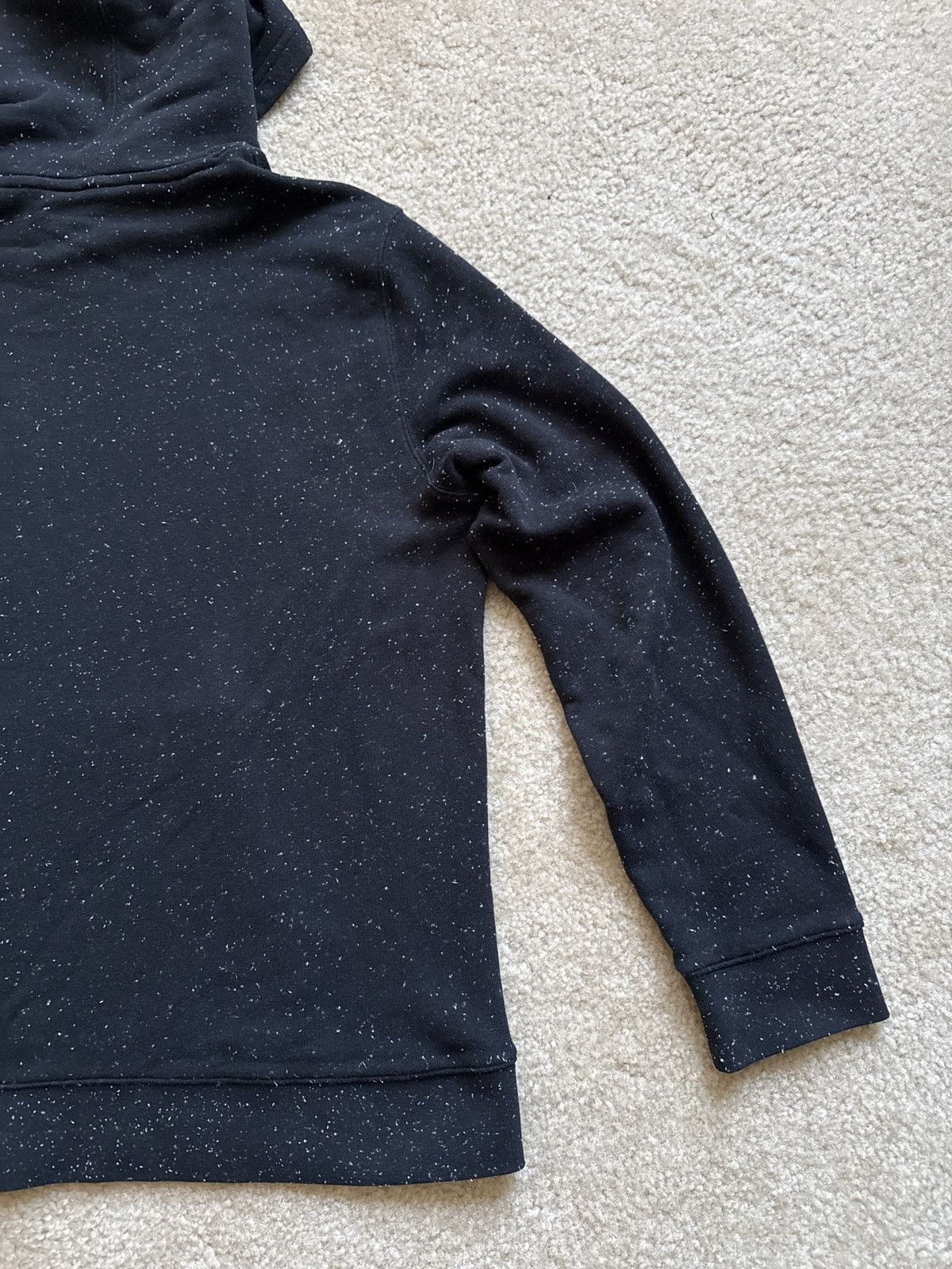 Vince Vince Black Speckled Cotton Blend Hoodie Size US L / EU 52-54 / 3 - 2 Thumbnail