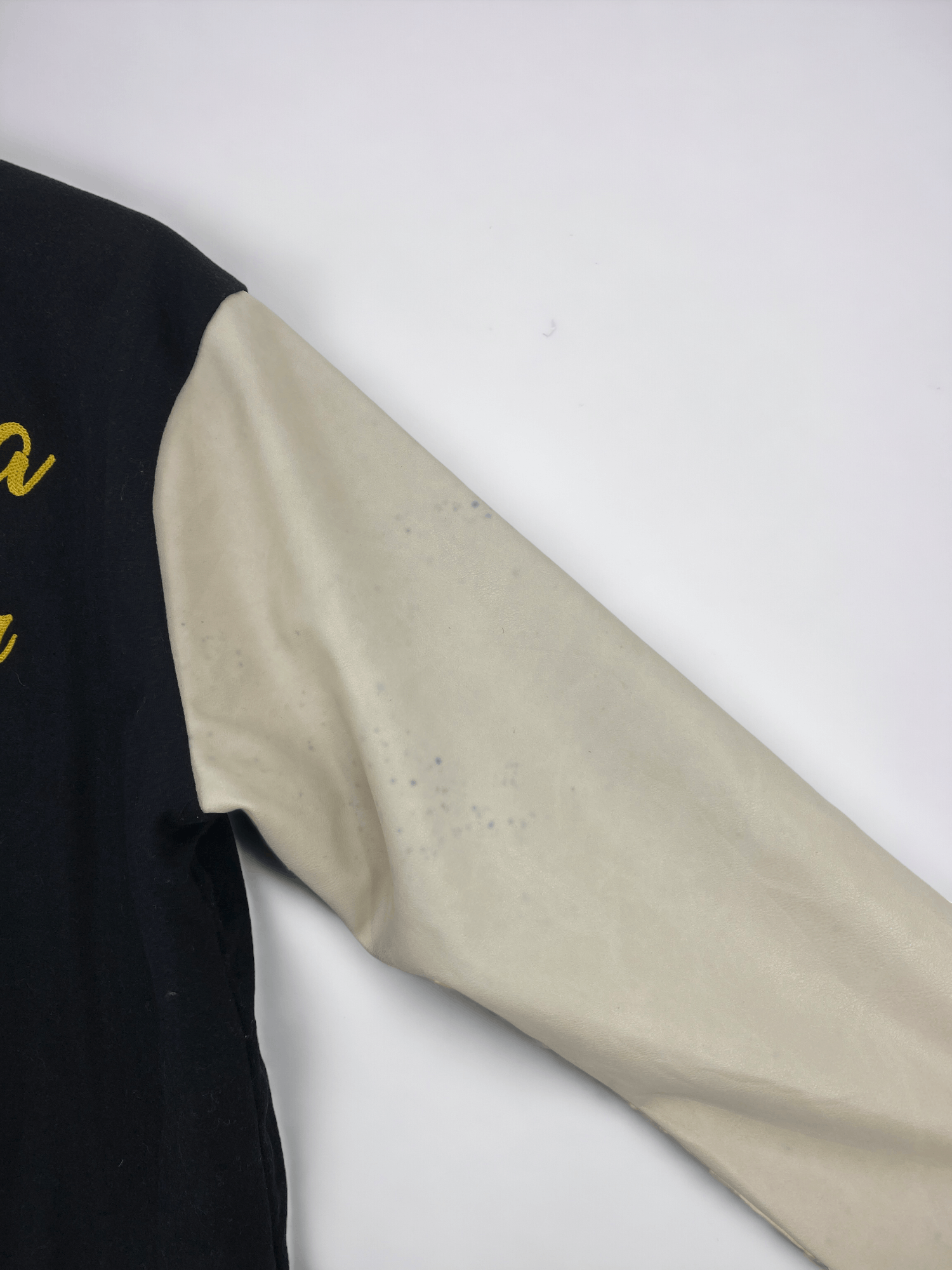 Leather Vintage Columbia Grammar Sleeve Leather Varsity JA0010 Size US XXL / EU 58 / 5 - 20 Thumbnail