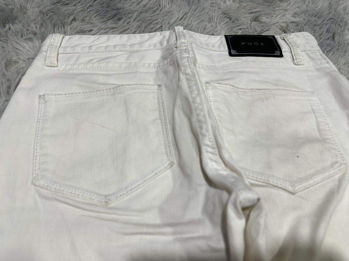 GOSTAR DE FUGA 🔥Y2K Archived Fuga White Denim Goth Punk Size US 31 - 8 Thumbnail