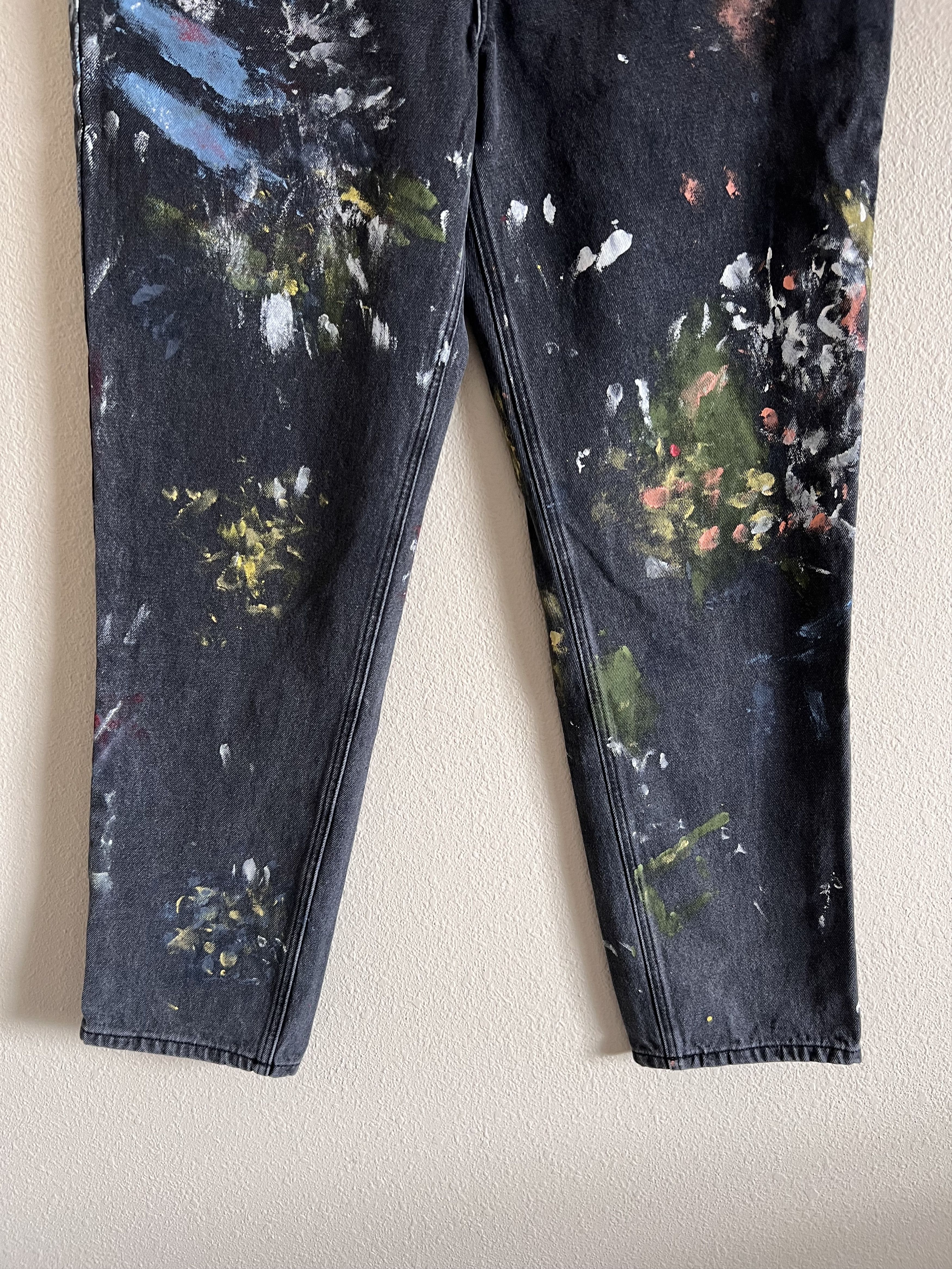Advisory Board Crystals × Guess Advisory Board Crystals Guess ABC? Painted Denim Jeans Size US 32 / EU 48 - 3 Thumbnail