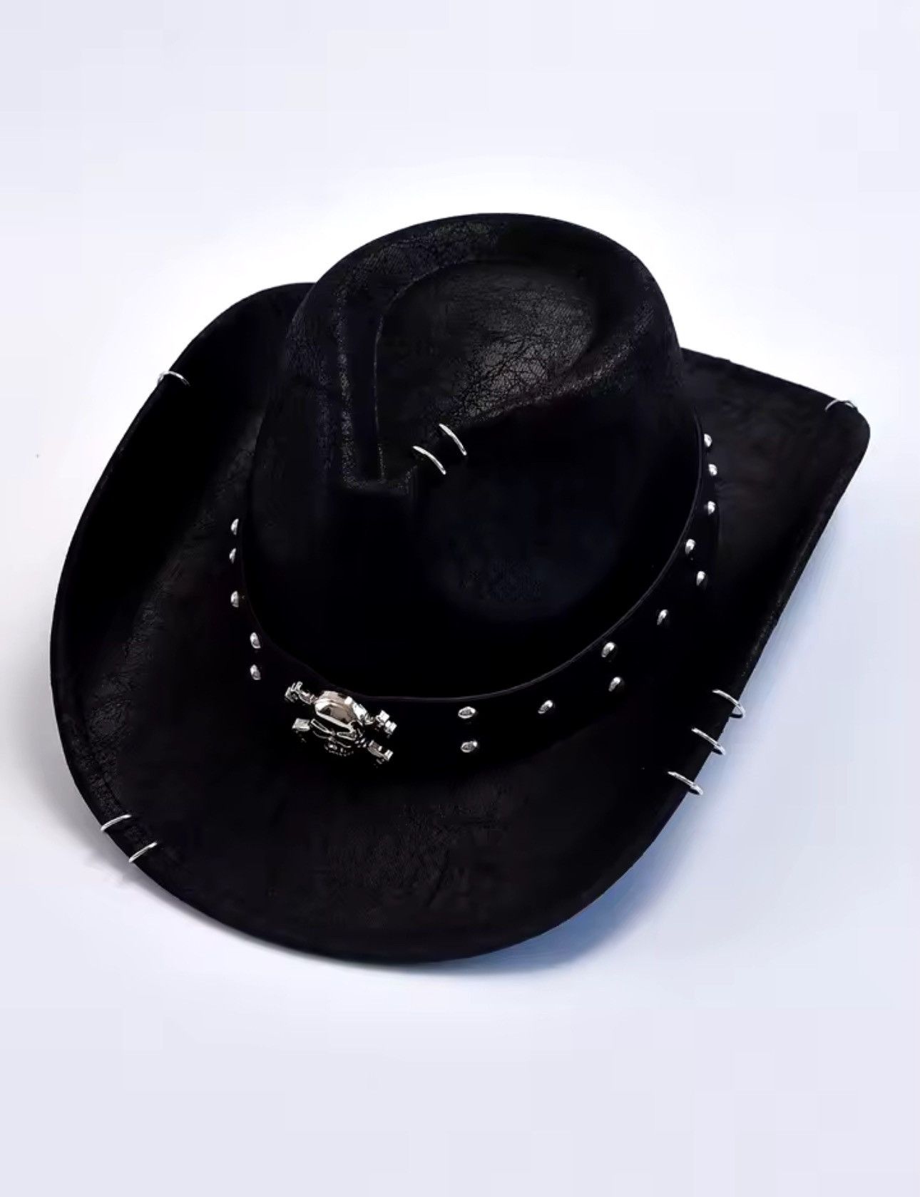 Other Faux Leather Vintage Western Cowboy Jazz Panama Hat Size ONE SIZE - 4 Thumbnail