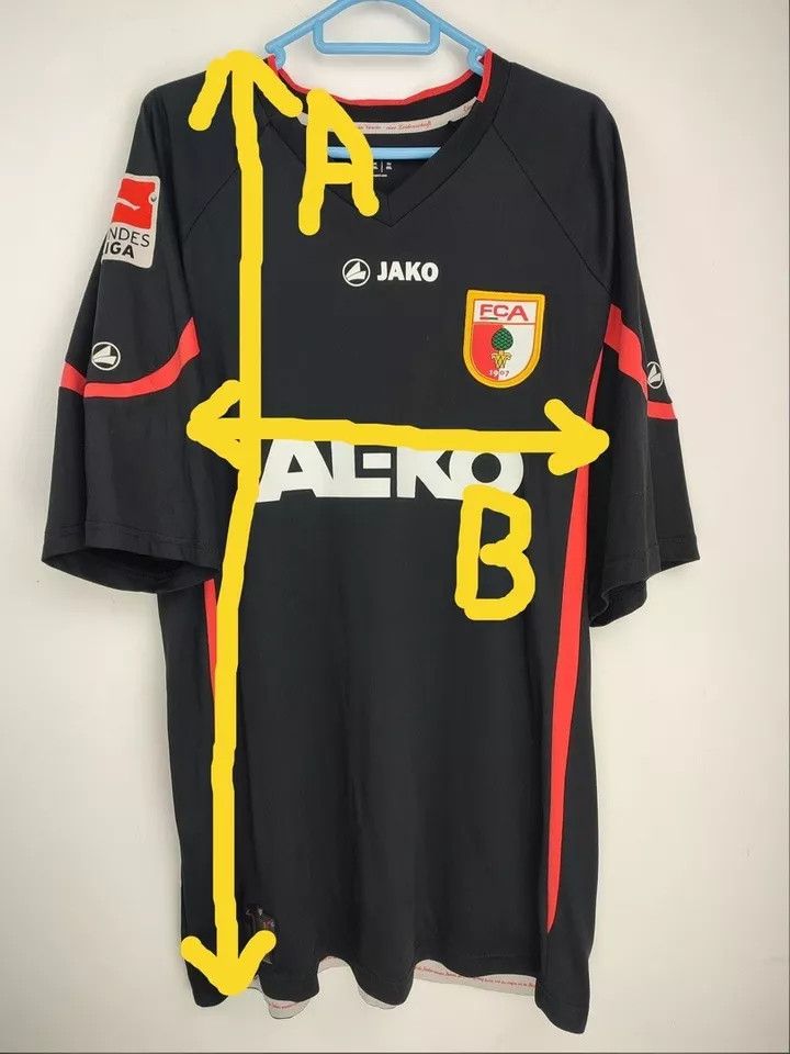 Vintage FC Augsburg 2011/12 Away Matchworn FOOTBALL Kit SHIRT Size US XXL / EU 58 / 5 - 18 Thumbnail
