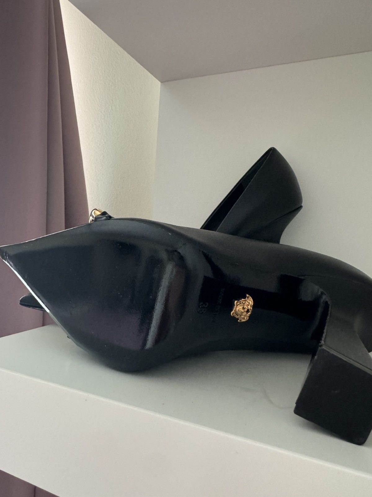 Versace Versace Black Heel Size US 7 / IT 37 - 2 Thumbnail