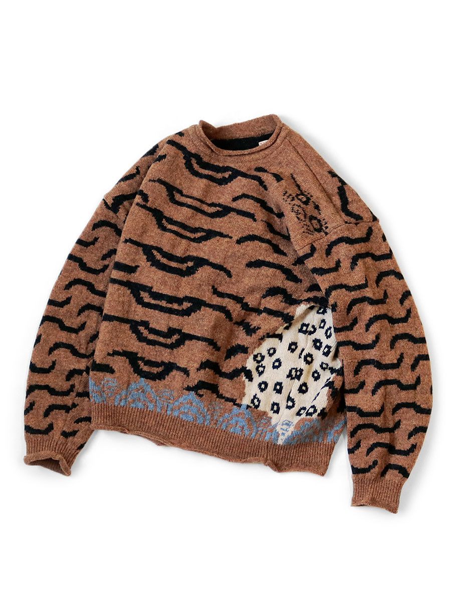 Kapital Kapital 7G linen Nepal Tiger Sweater Size US S / EU 44-46 / 1 - 1 Thumbnail