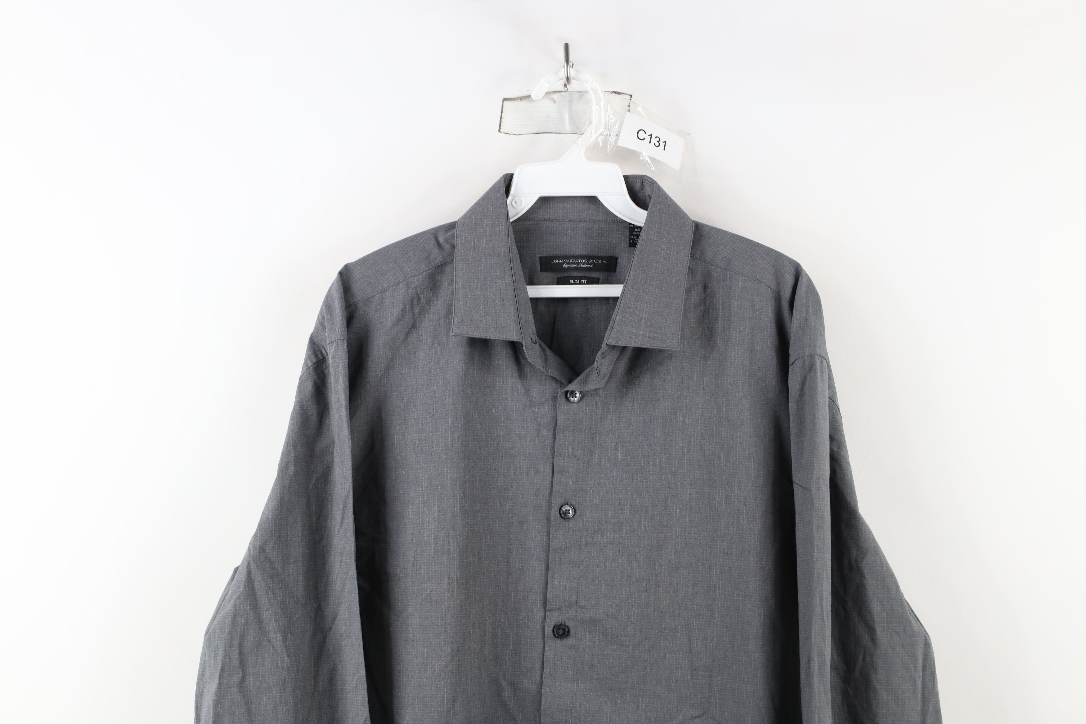 John Varvatos × Vintage John Varvatos USA Signature Tailored Stretch Button Shirt Size US M / EU 48-50 / 2 - 2 Thumbnail