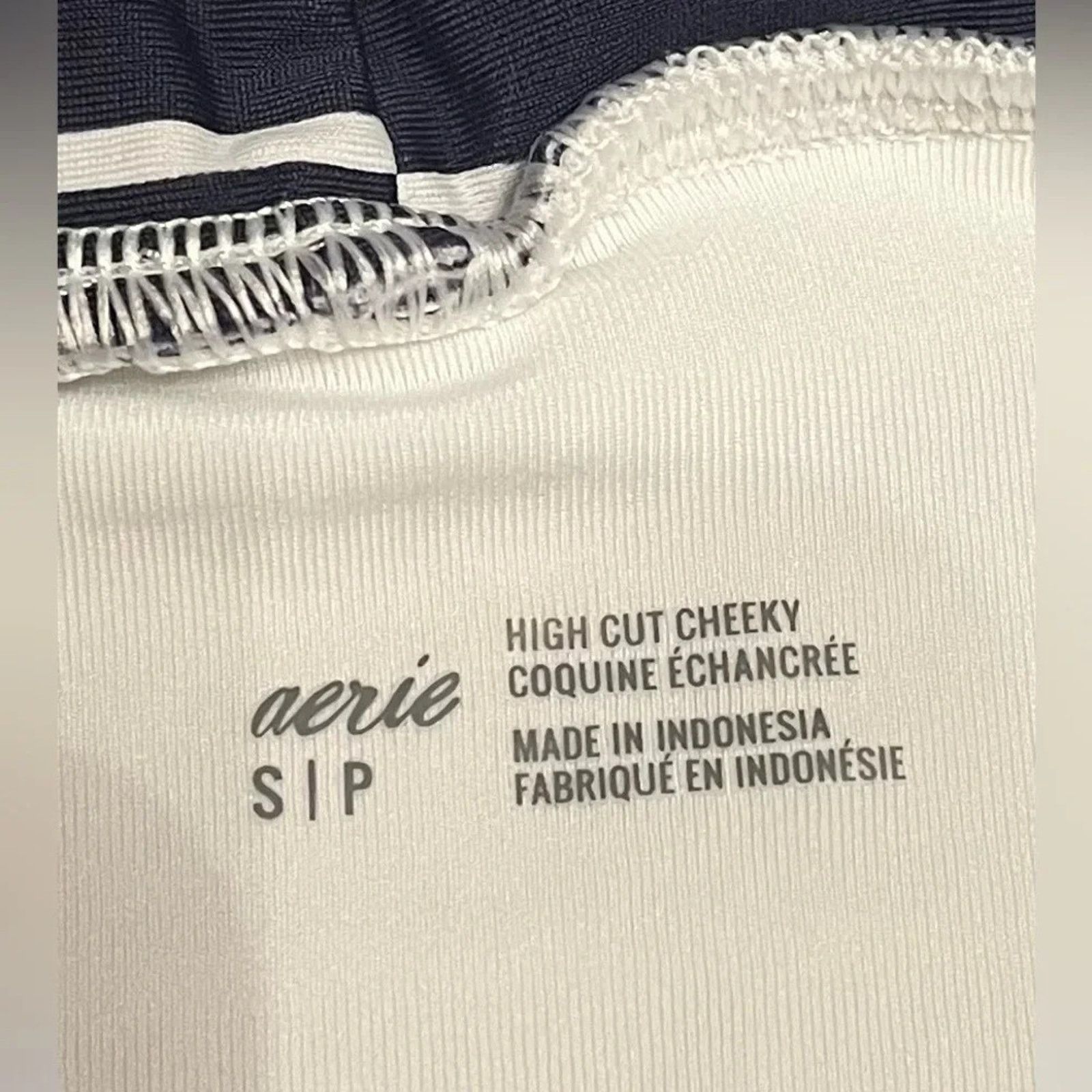 The Unbranded Brand Aerie High-cut Cheeky bikini bottoms, size S/P. Size ONE SIZE - 4 Thumbnail