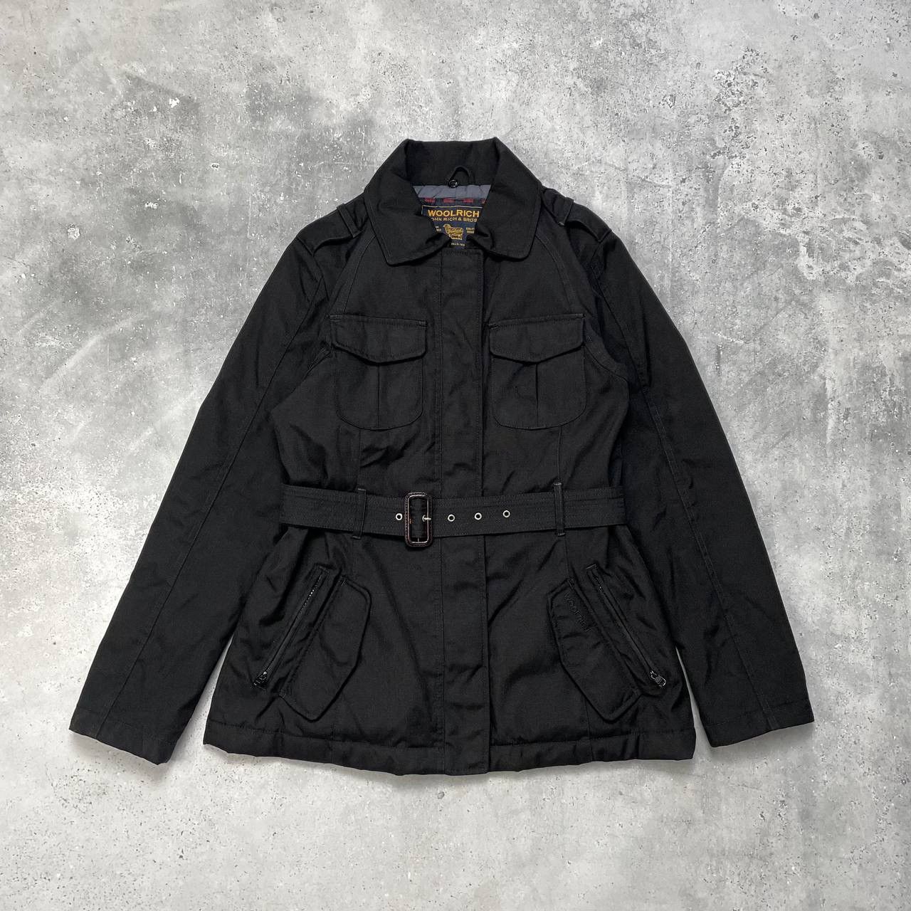 Woolrich Woolen Mills Woolrich Thermolite Collar Belted Jacket Women’s Black Sz M Size M / US 6-8 / IT 42-44 - 1 Thumbnail