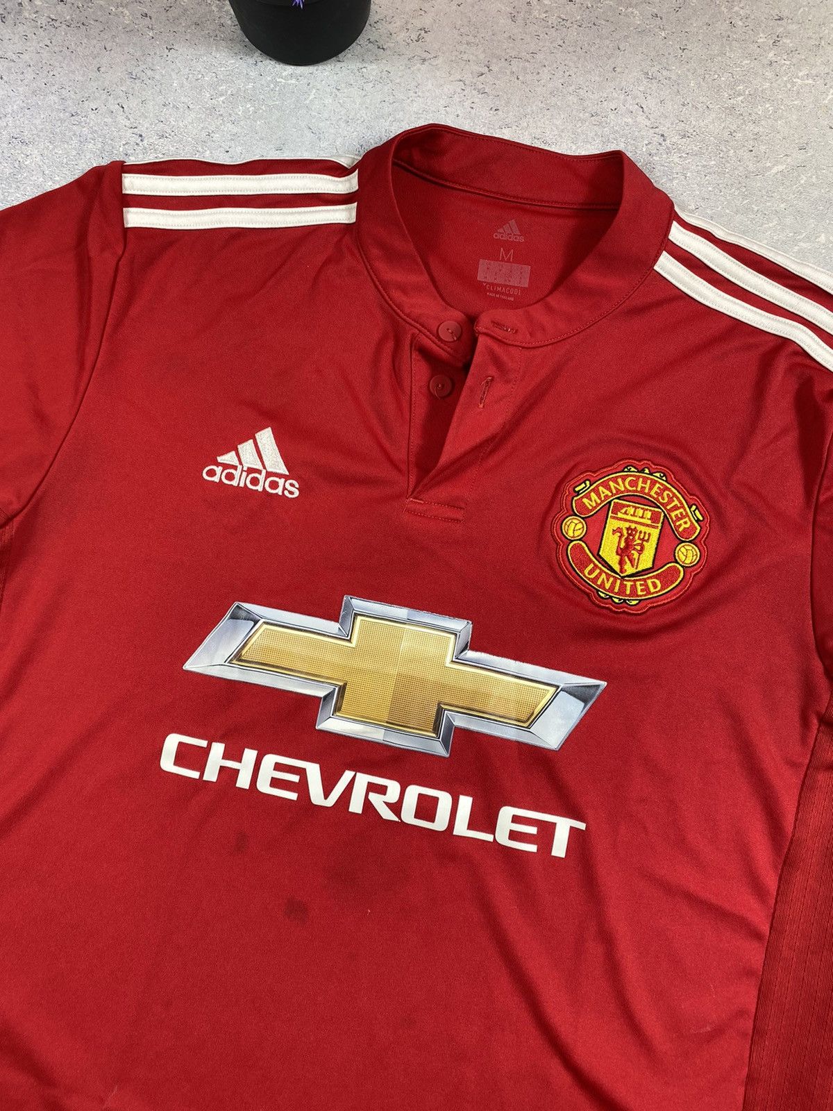 Adidas Adidas Manchester United Chevrolet Soccer Jersey 2017 Size US M / EU 48-50 / 2 - 3 Thumbnail
