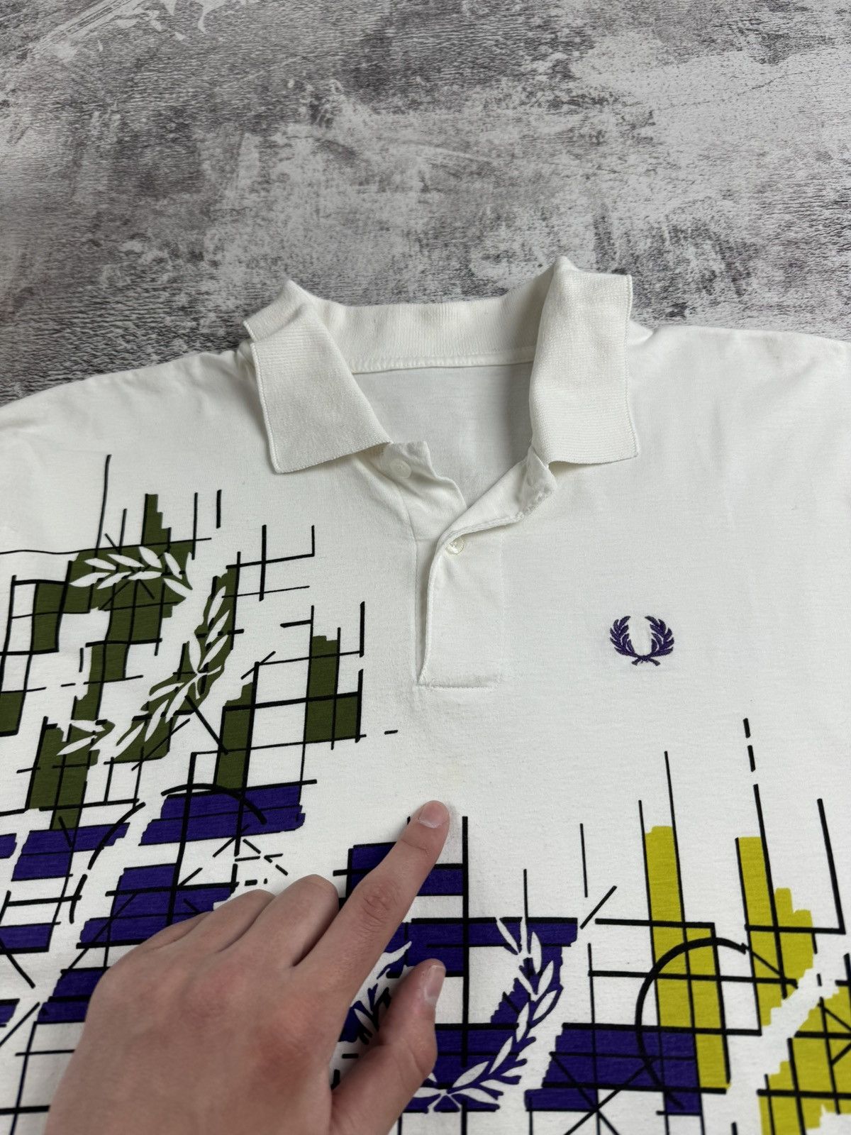 Fred Perry Fred Perry England Embroidered Retro Jersey Polo T Shirt Tee Size US XL / EU 56 / 4 - 9 Thumbnail