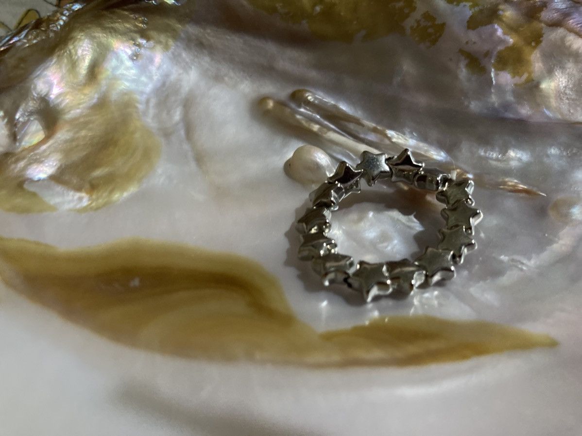 Other Silver coloured star beaded ring Size ONE SIZE - 1 Thumbnail