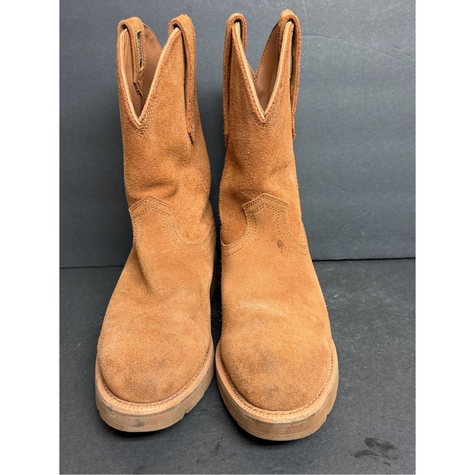 Tecovas Tecovas Rugged Roper Boot Mens 8D Cashew Roughout Cashew Size US 8 / EU 41 - 3 Thumbnail
