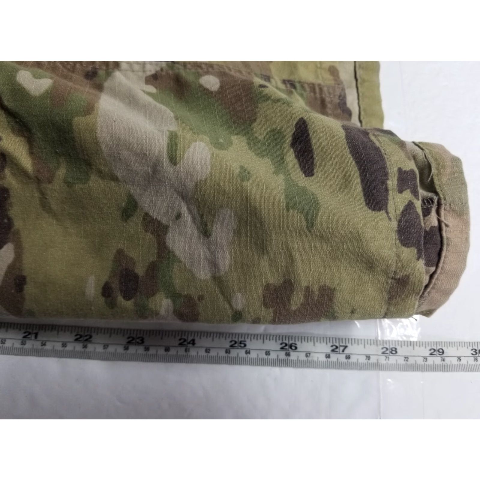 Vintage US Army Combat Jacket Men's 36R Green Woodland Camouflage Cotton Canvas Button Up Jacket Size US XXS / EU 40 - 6 Thumbnail