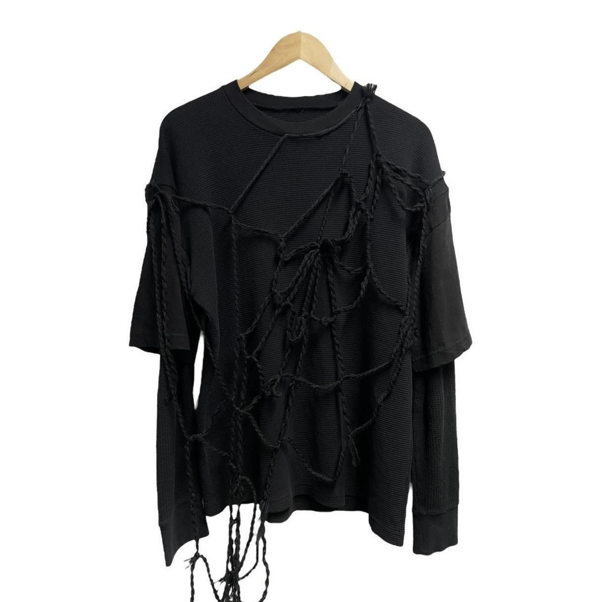 Nestscissorhand spider webknit sweater