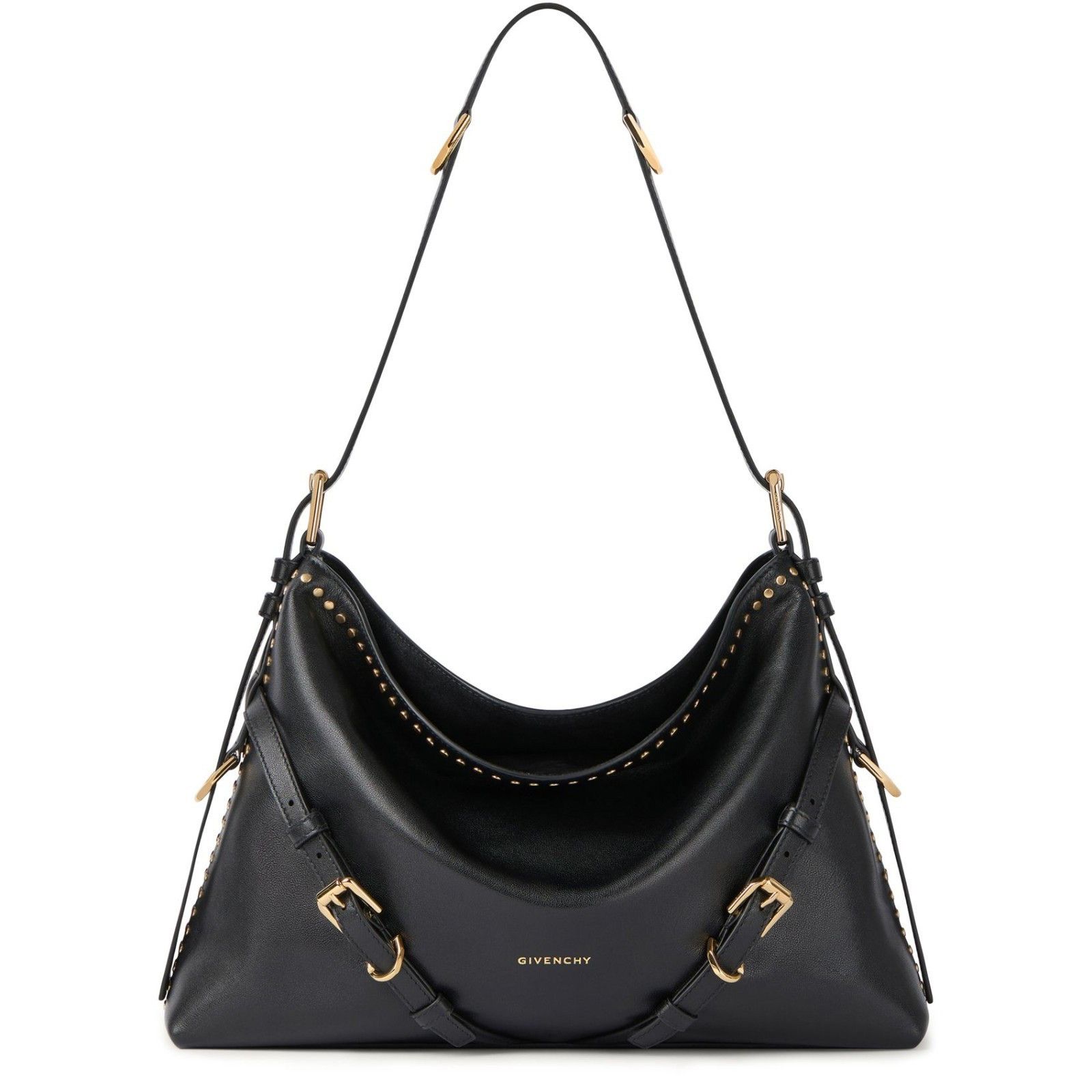Givenchy GIVENCHY Voyou Medium Black Leather Shoulder Bag New And Aut Size ONE SIZE - 1 Thumbnail