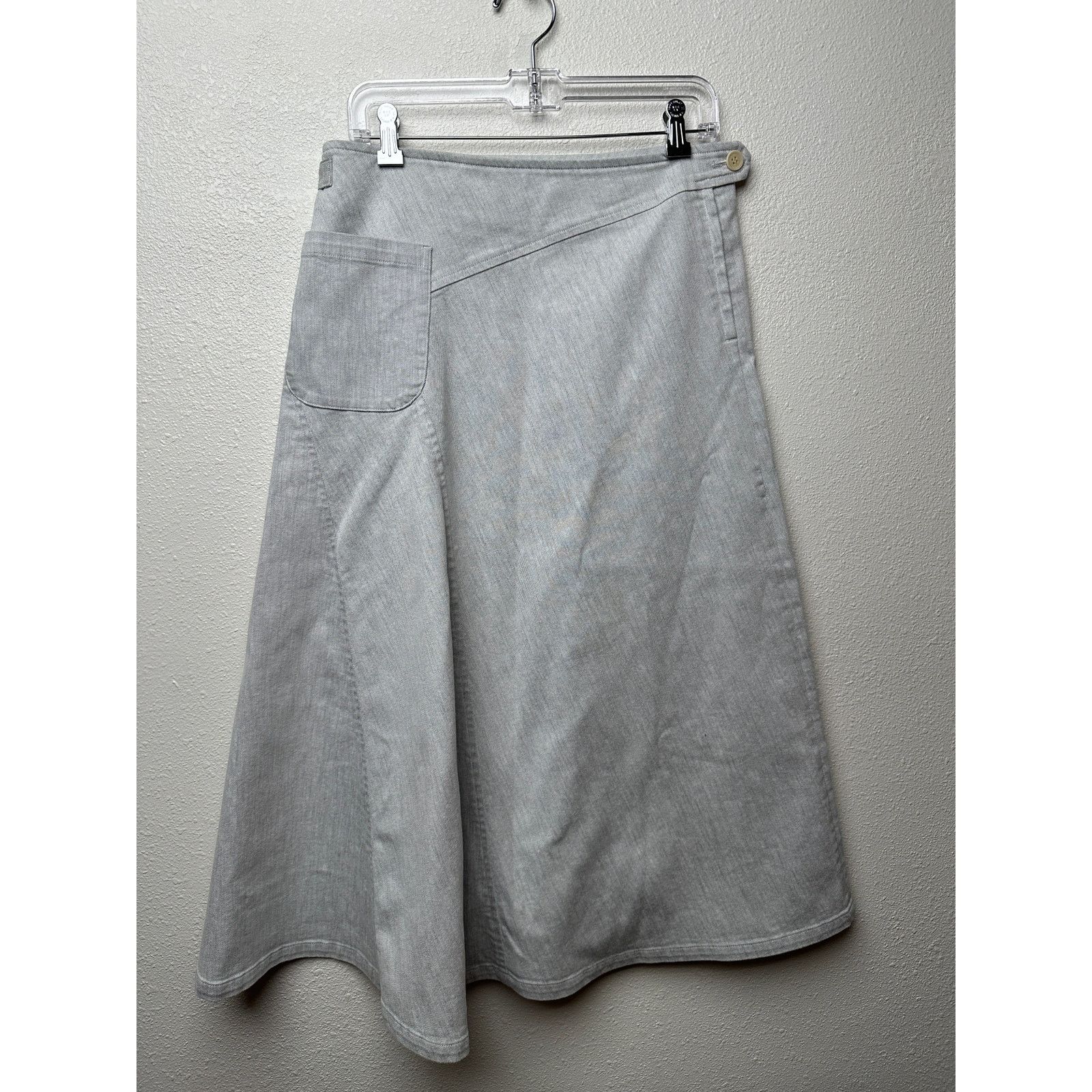 Y's Y's Skirt Gray Womens US S Wrap Midi Size 27" / US 4 / IT 40 - 7 Thumbnail