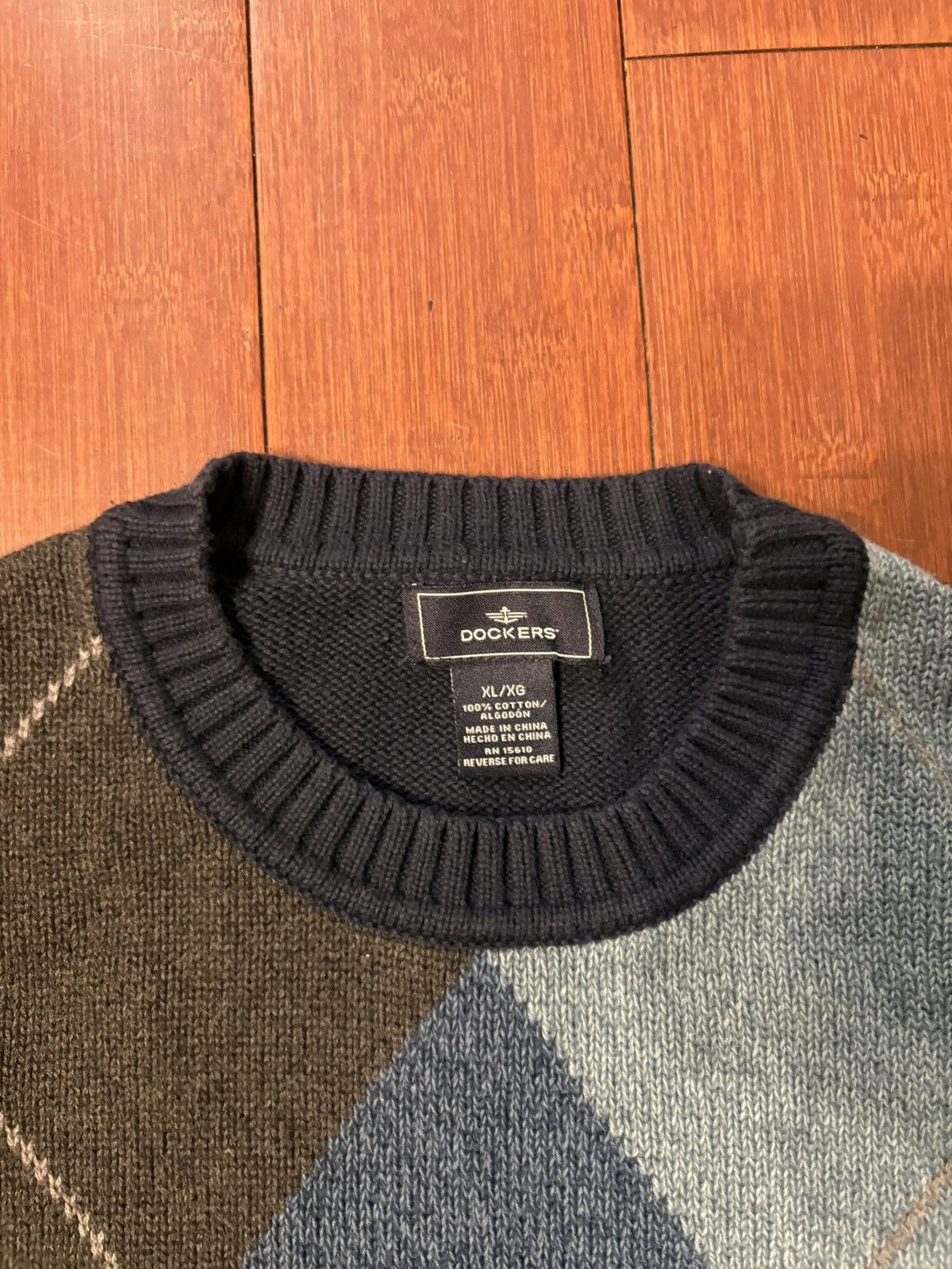 Dockers Dockers Argyle Sweater Size US XL / EU 56 / 4 - 3 Thumbnail