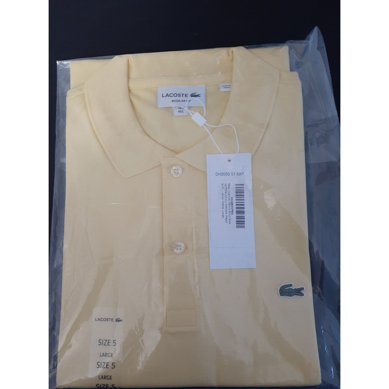 Lacoste Lacoste Mens Legacy Short L.12.12 Pique Polo Shirt Yellow L Size US L / EU 52-54 / 3 - 2 Thumbnail
