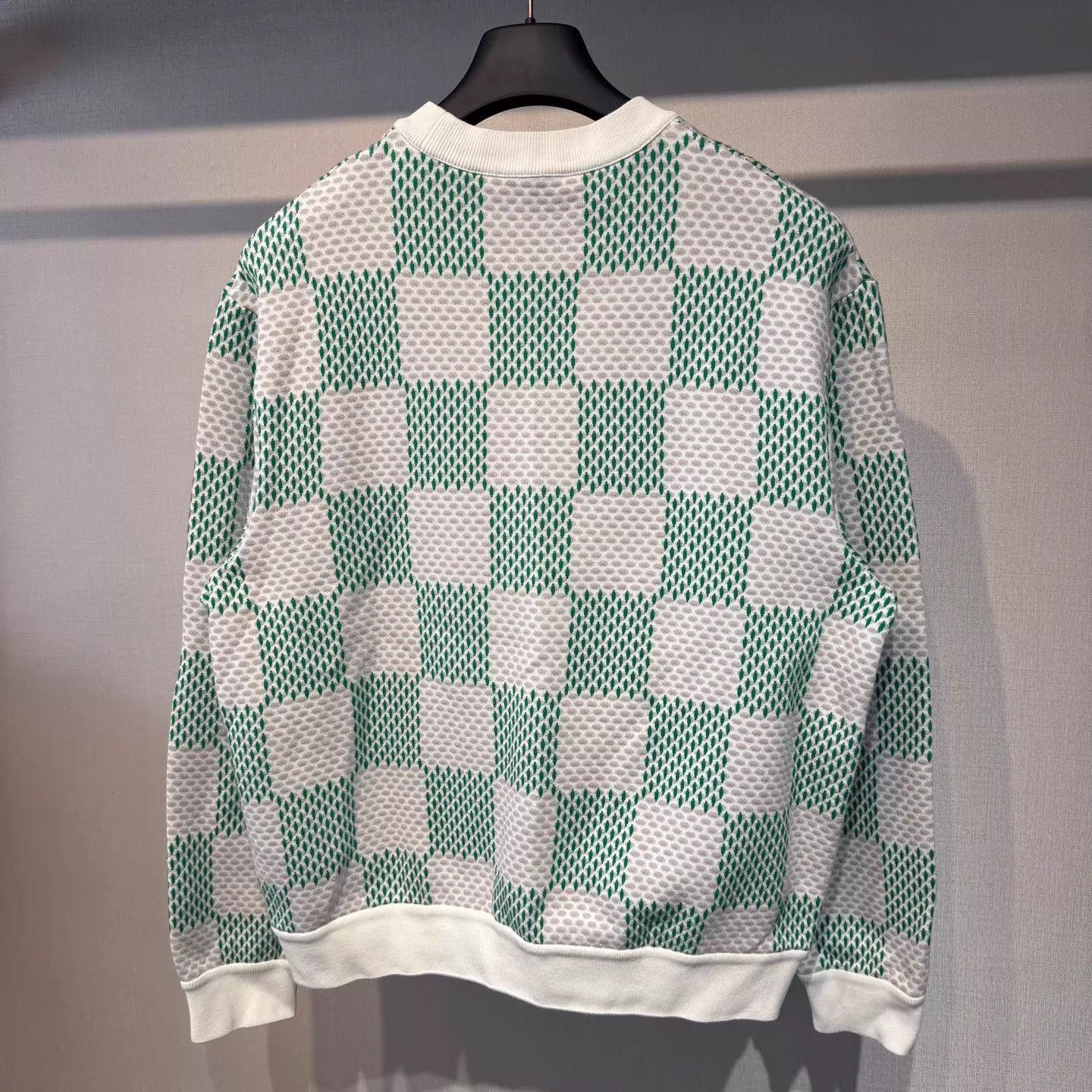 Louis Vuitton Louis Vuitton Green Damier Sweatshirt L new Size US L / EU 52-54 / 3 - 2 Thumbnail