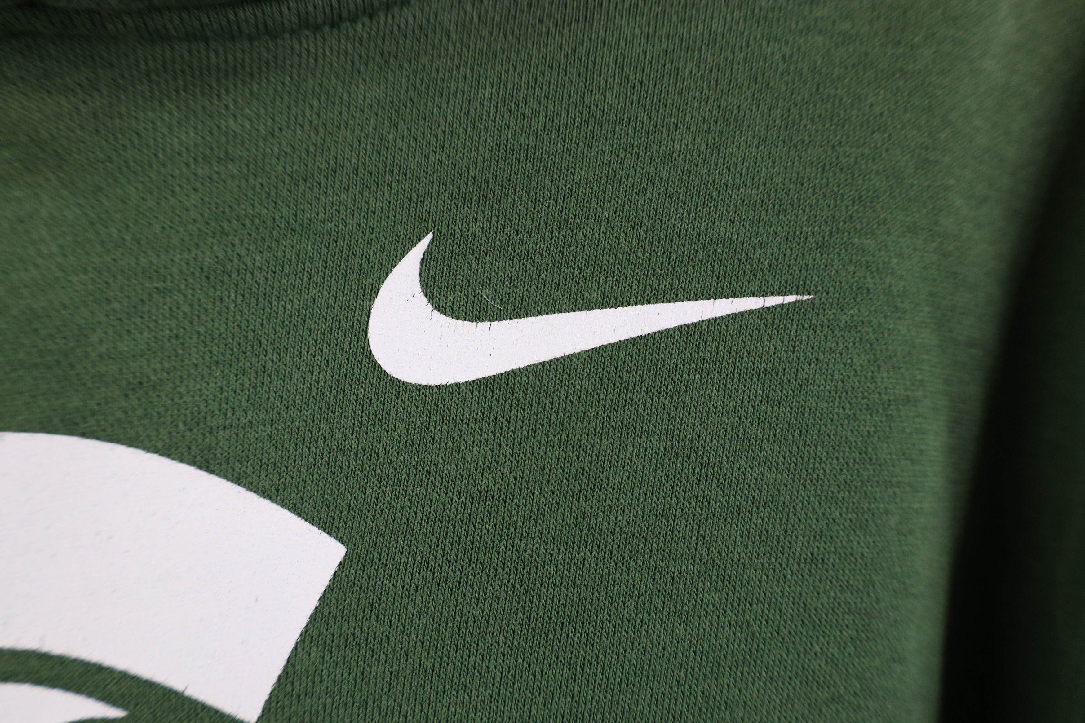 Nike Vintage Nike Swoosh Michigan State University Hoodie Green Size US M / EU 48-50 / 2 - 5 Thumbnail
