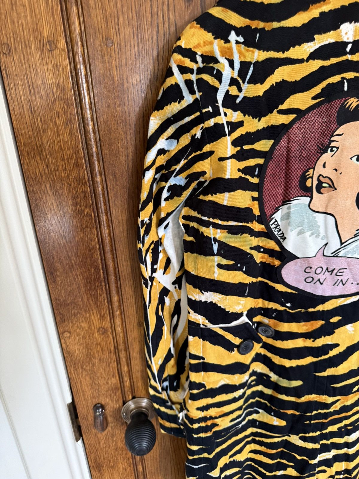 Prada SS18 Prada come on in tiger coat Archive grail coat jacket Size US S / EU 44-46 / 1 - 20 Thumbnail