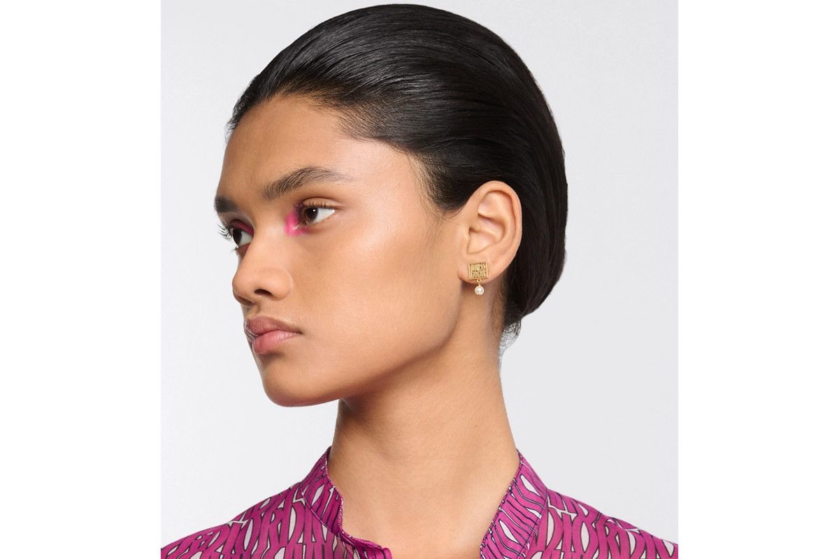Dior o1bcso1str0126 Size:OS/Miss Dior Earrings in Golden/White Size ONE SIZE - 5 Thumbnail