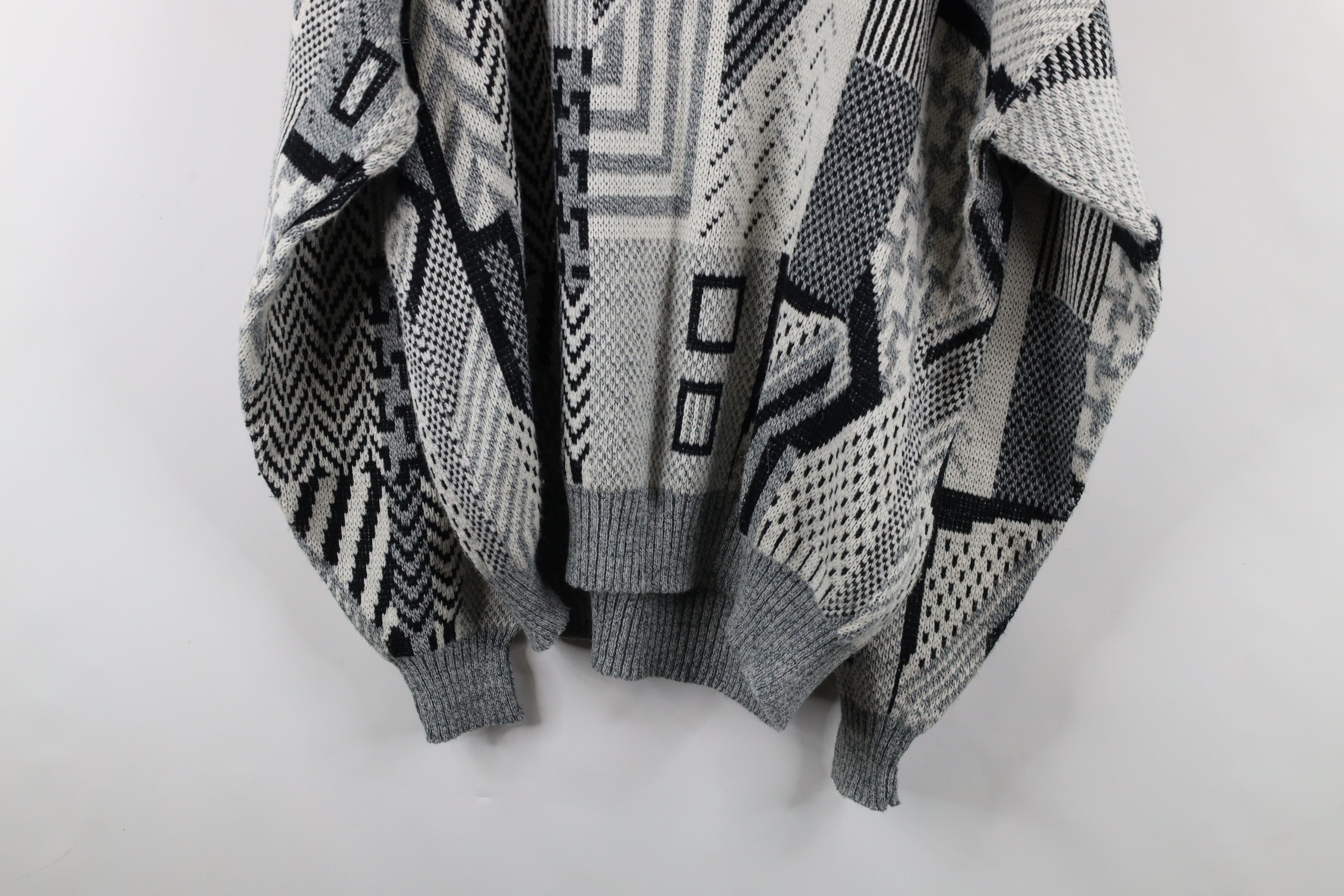 Vintage Vintage 90s Streetwear Grandpa Knit Crewneck Sweater Size US XL / EU 56 / 4 - 9 Thumbnail