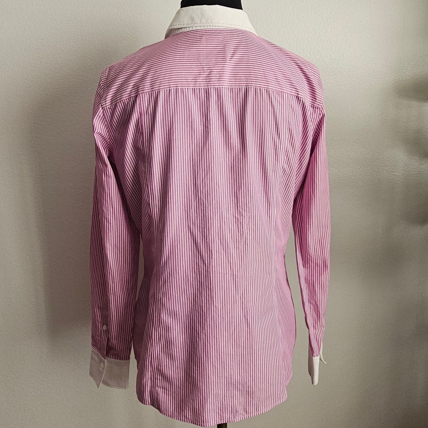 Brooks Brothers EUC Brooks Brothers 1818 Button Striped Blouse Dress Shirt 6 Size M / US 6-8 / IT 42-44 - 3 Thumbnail