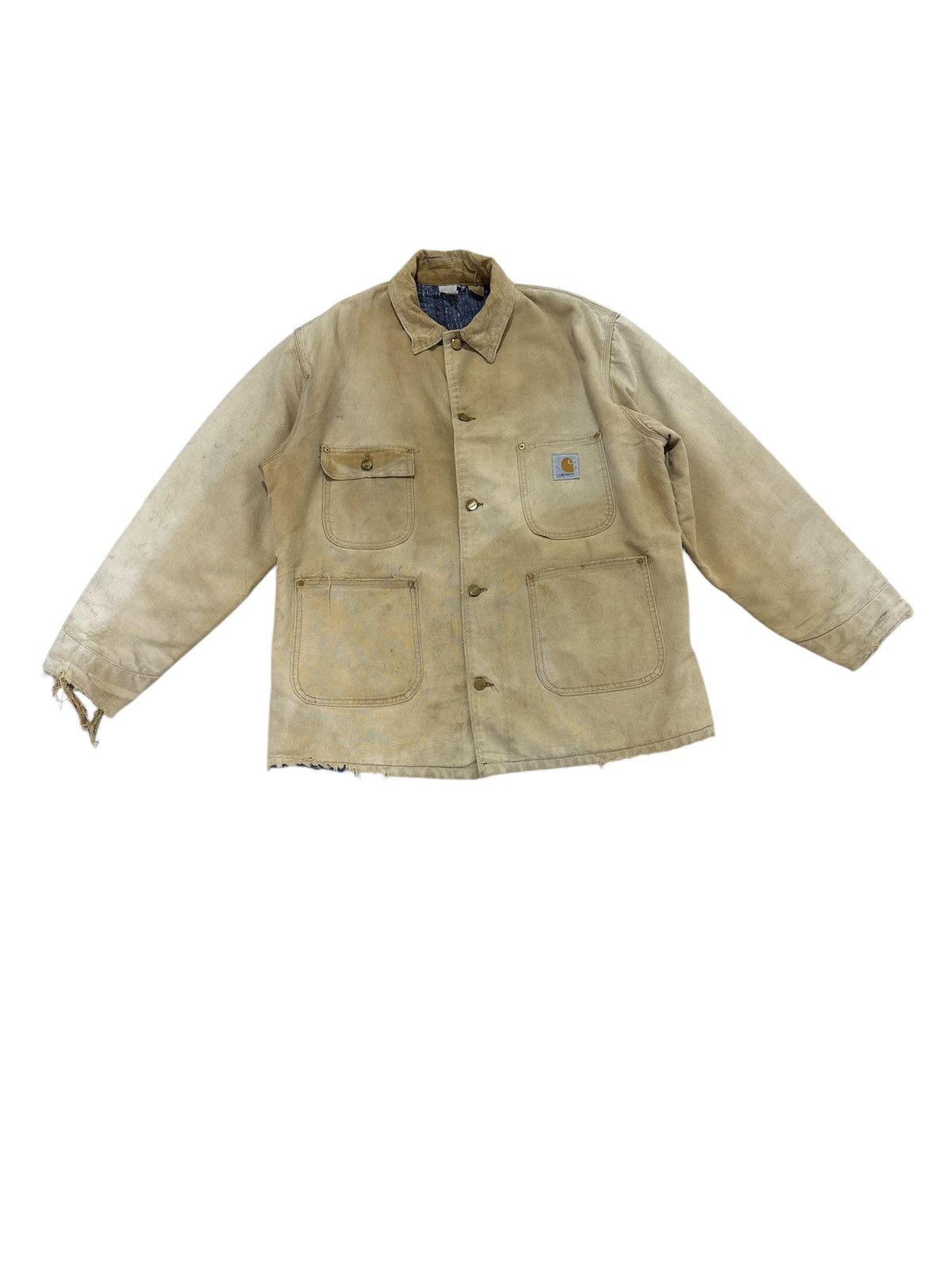 Carhartt Vintage CARHARTT Worker Wear Chore Jakcet Michigan Design Size US L / EU 52-54 / 3 - 1 Thumbnail